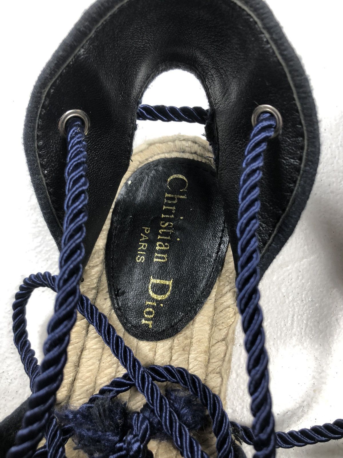 Christian Dior Monsieur × Vintage Christian Dior Paris Vintage Espadrille Sandals Size US 9 / IT 39 - 7 Thumbnail