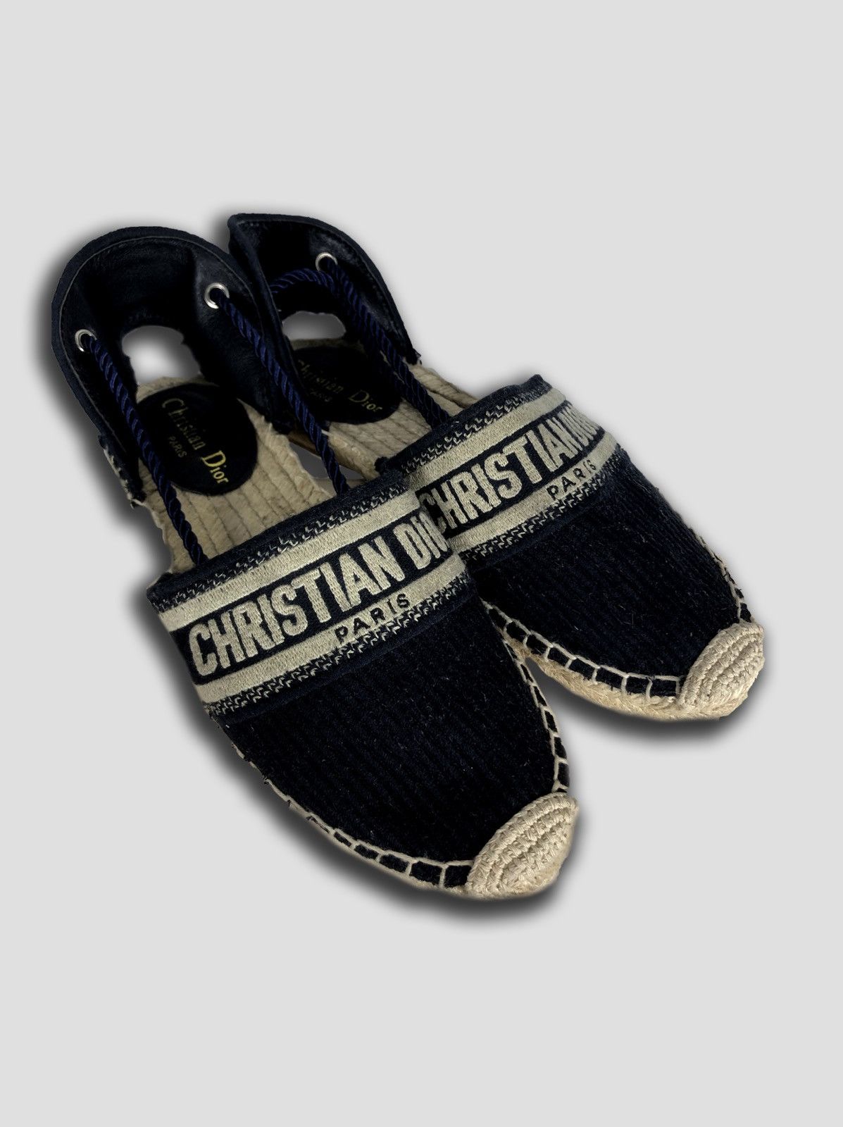 Christian Dior Monsieur × Vintage Christian Dior Paris Vintage Espadrille Sandals Size US 9 / IT 39 - 1 Thumbnail
