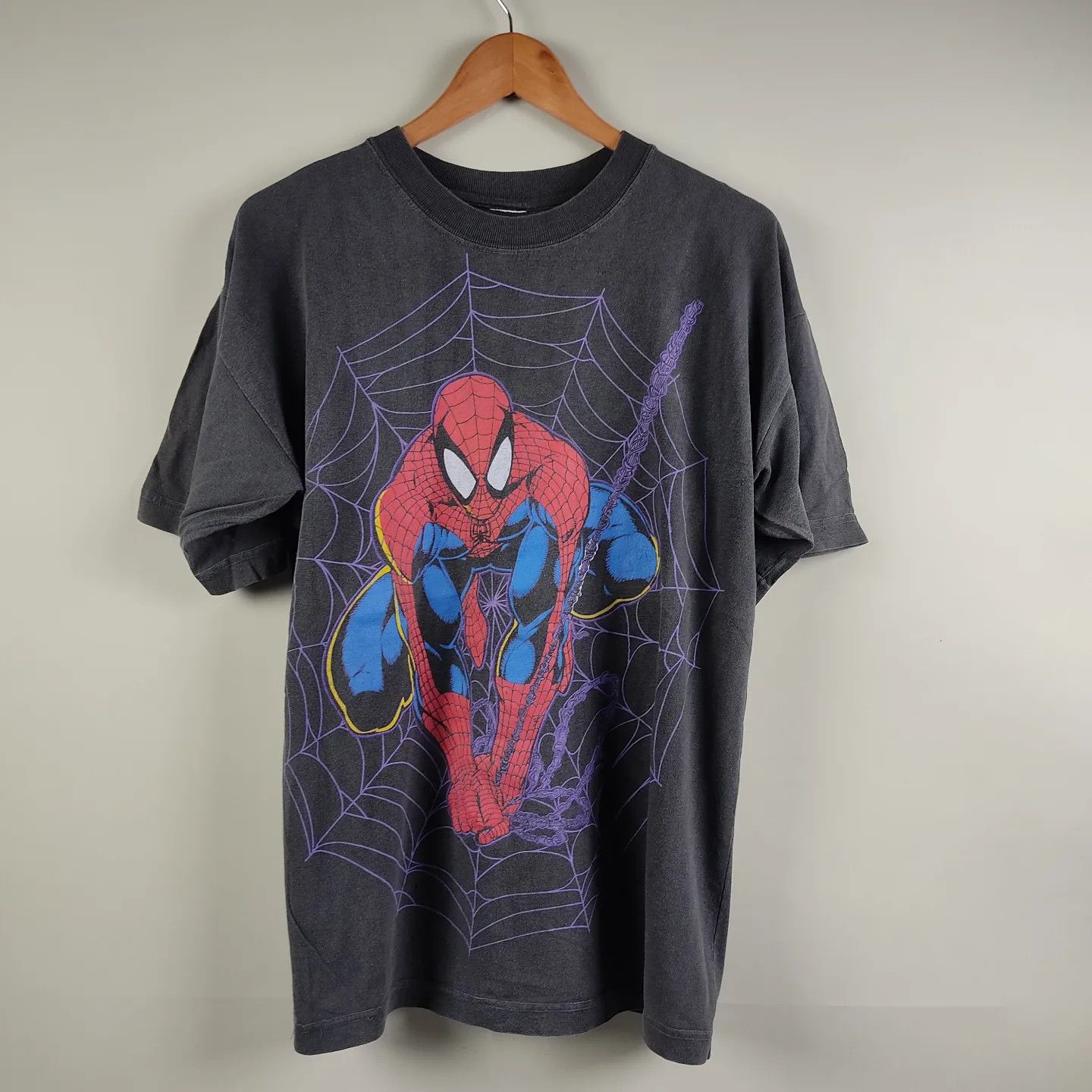 Marvel Comics × Vintage 90's Spiderman Full Print Size US L / EU 52-54 / 3 - 1 Thumbnail