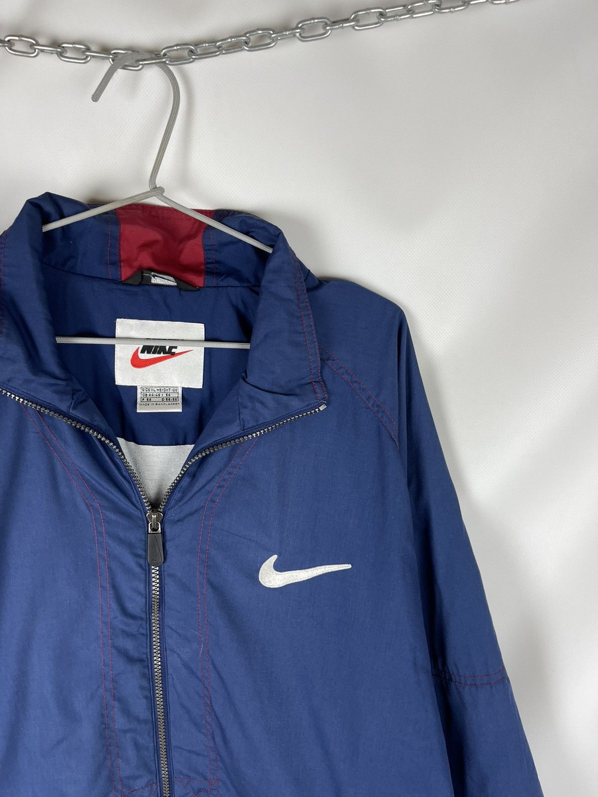 Nike Nike vintage 90s authentic athletic logo swoosh track top Size US XL / EU 56 / 4 - 6 Thumbnail