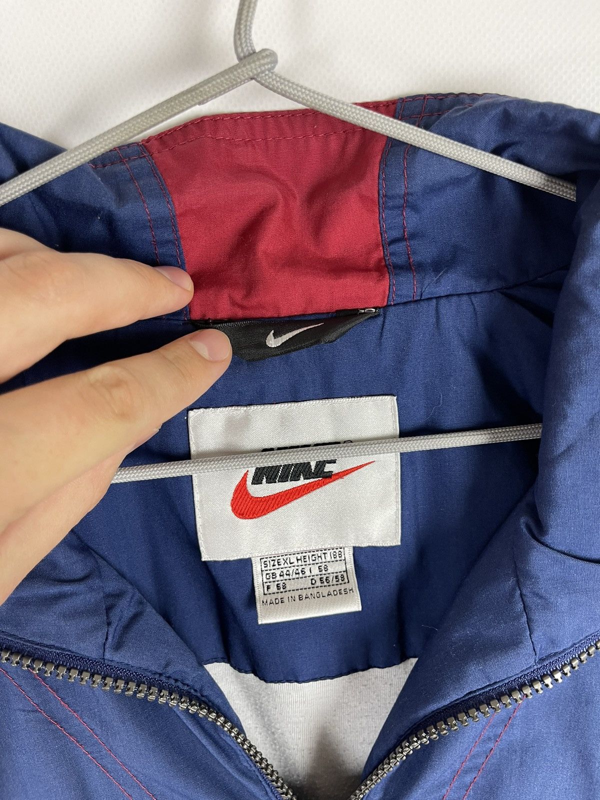 Nike Nike vintage 90s authentic athletic logo swoosh track top Size US XL / EU 56 / 4 - 12 Thumbnail
