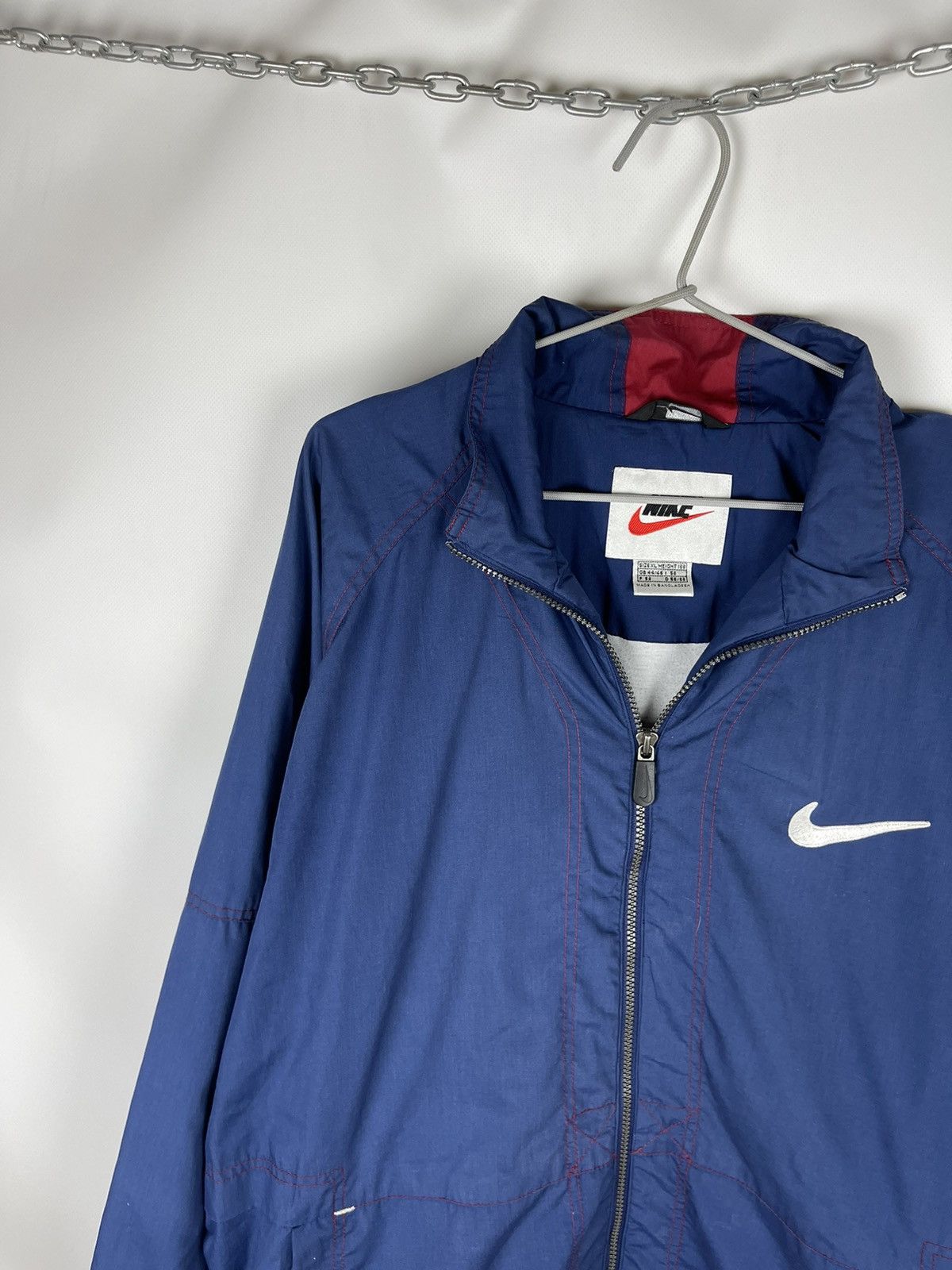 Nike Nike vintage 90s authentic athletic logo swoosh track top Size US XL / EU 56 / 4 - 5 Thumbnail