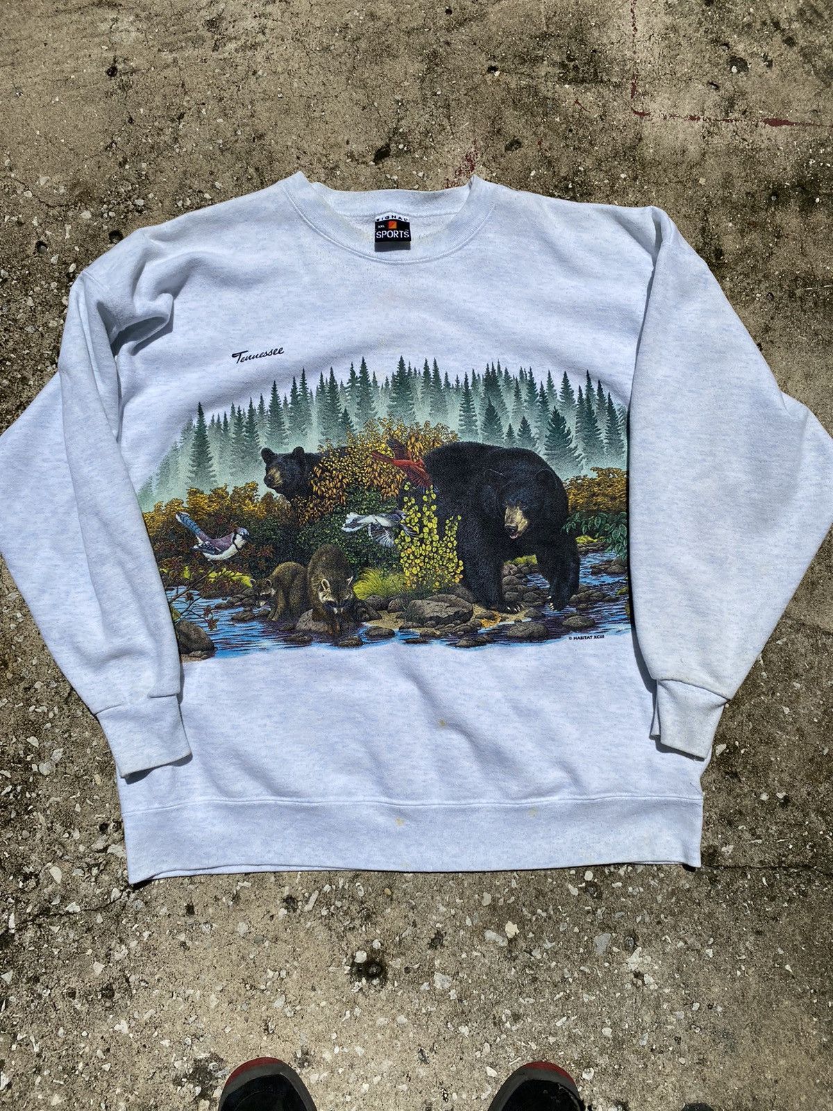 Vintage 90s all over print nature wildlife Crewneck sweatshirt xxl ...