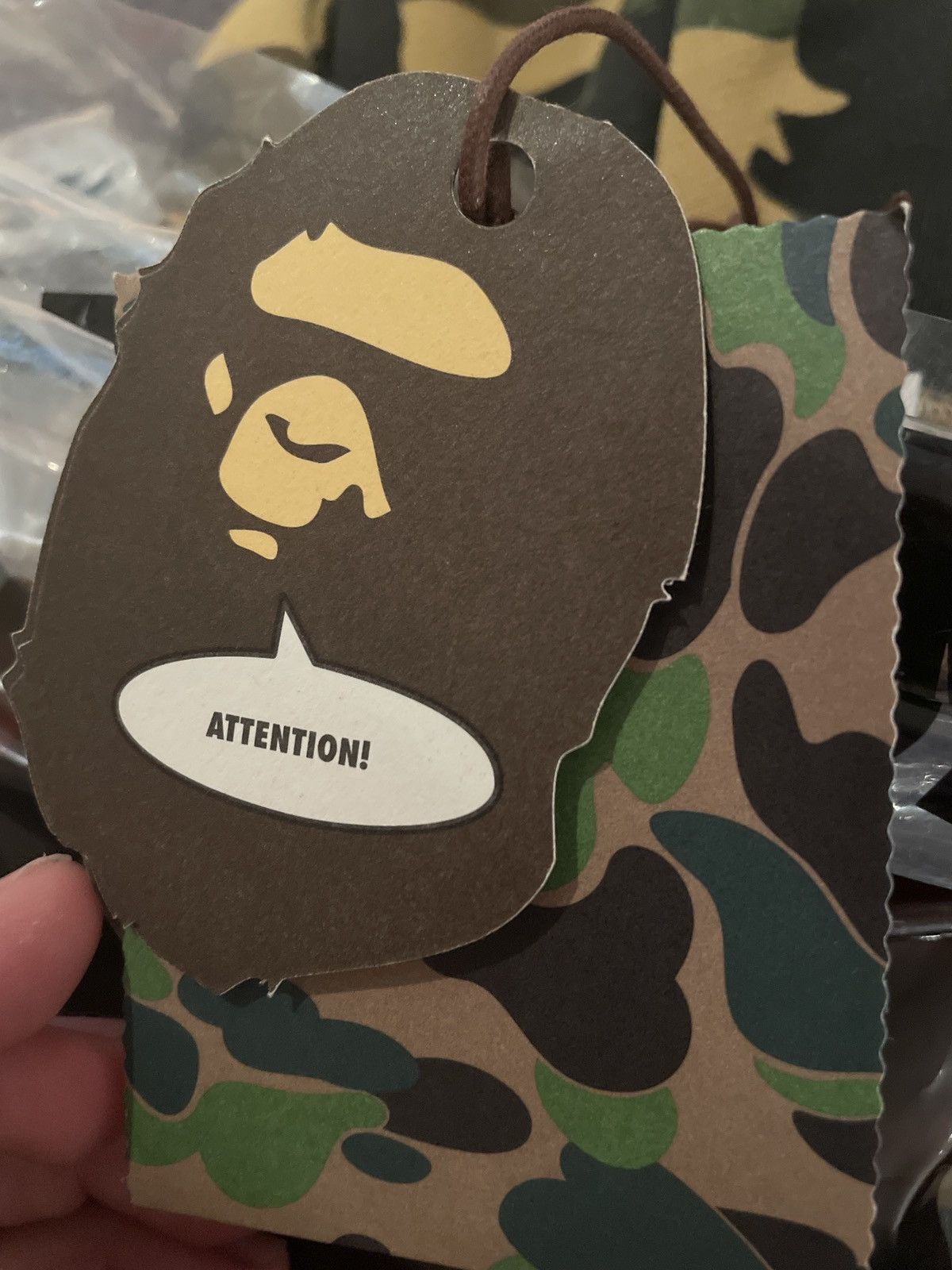 Bape A Bathing Ape 1st Camo Sleeve Pocket Pullover Hoodie Yellow Size US XL / EU 56 / 4 - 8 Thumbnail