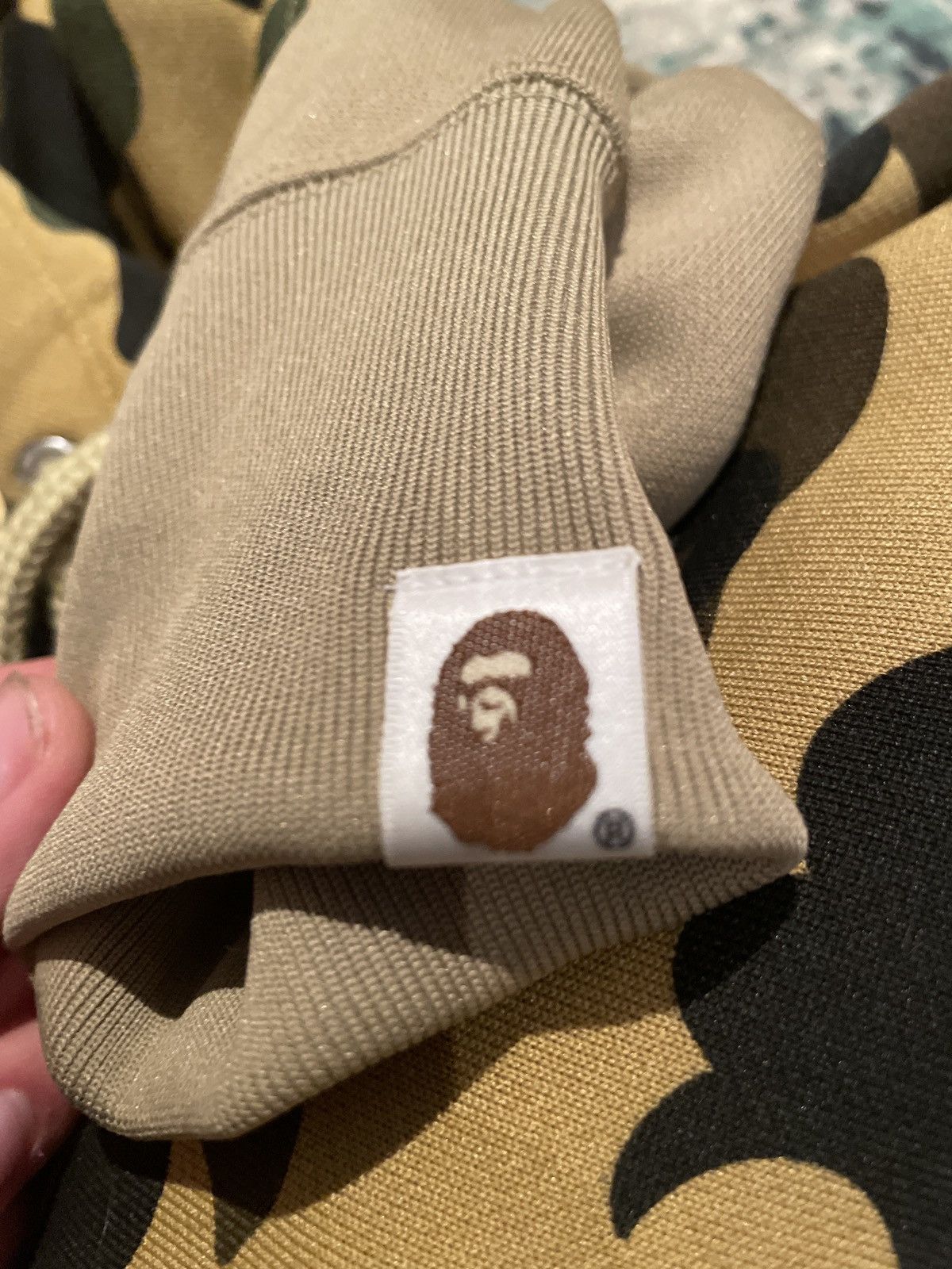 Bape A Bathing Ape 1st Camo Sleeve Pocket Pullover Hoodie Yellow Size US XL / EU 56 / 4 - 10 Thumbnail
