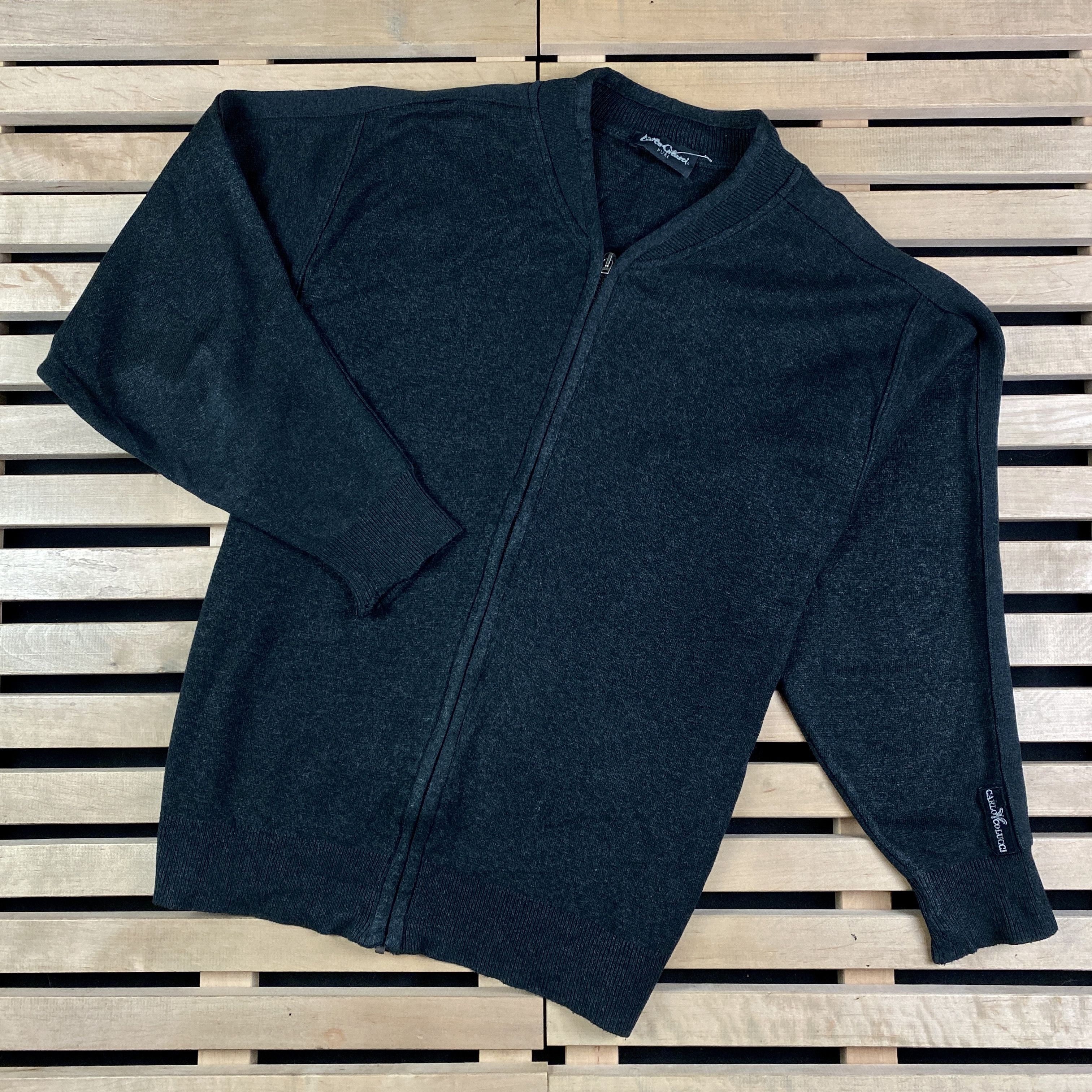 Carlo Colucci × Vintage Mens Full Zip Jumper Carlo Colucci Vintage Size 48 Size US M / EU 48-50 / 2 - 1 Thumbnail