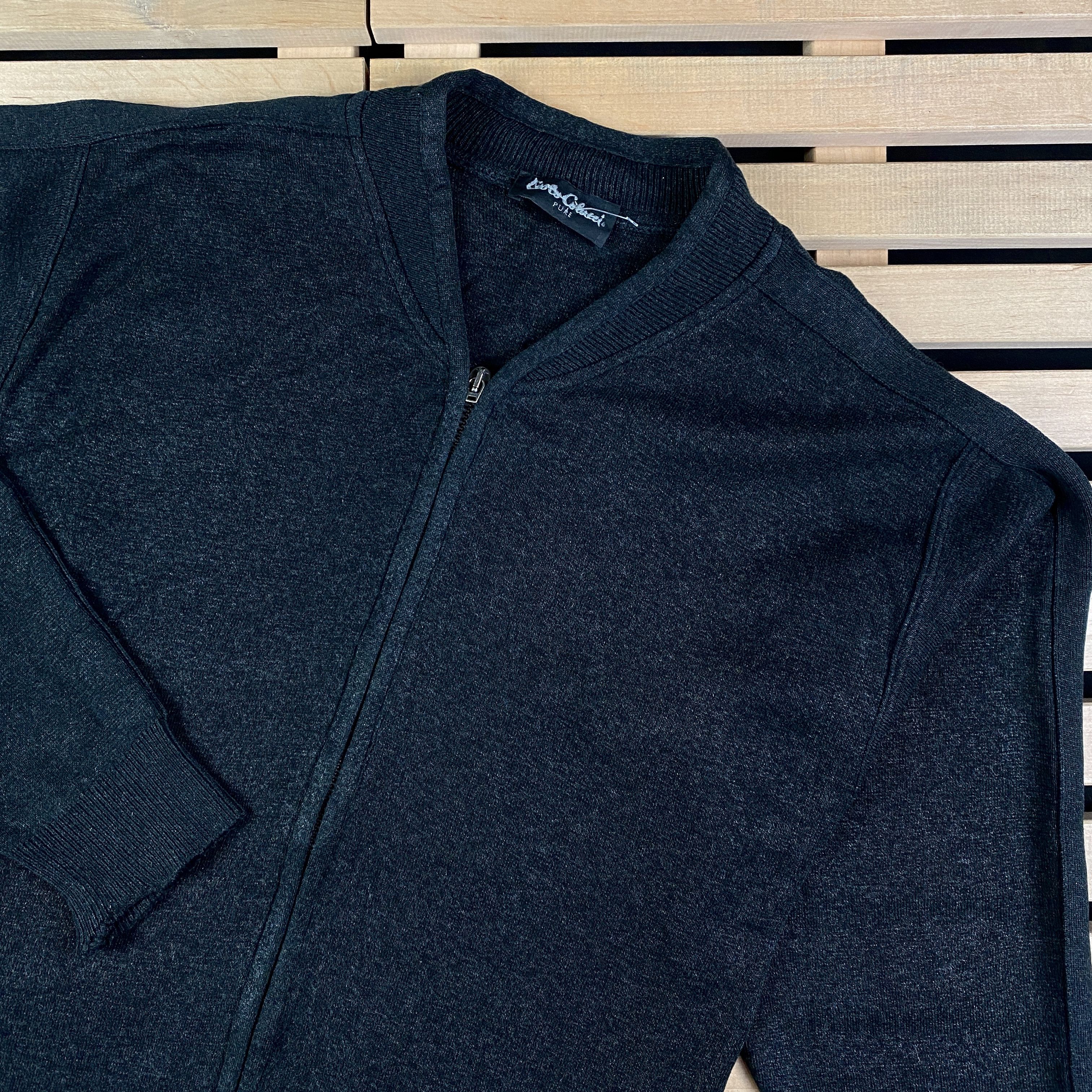 Carlo Colucci × Vintage Mens Full Zip Jumper Carlo Colucci Vintage Size 48 Size US M / EU 48-50 / 2 - 2 Thumbnail