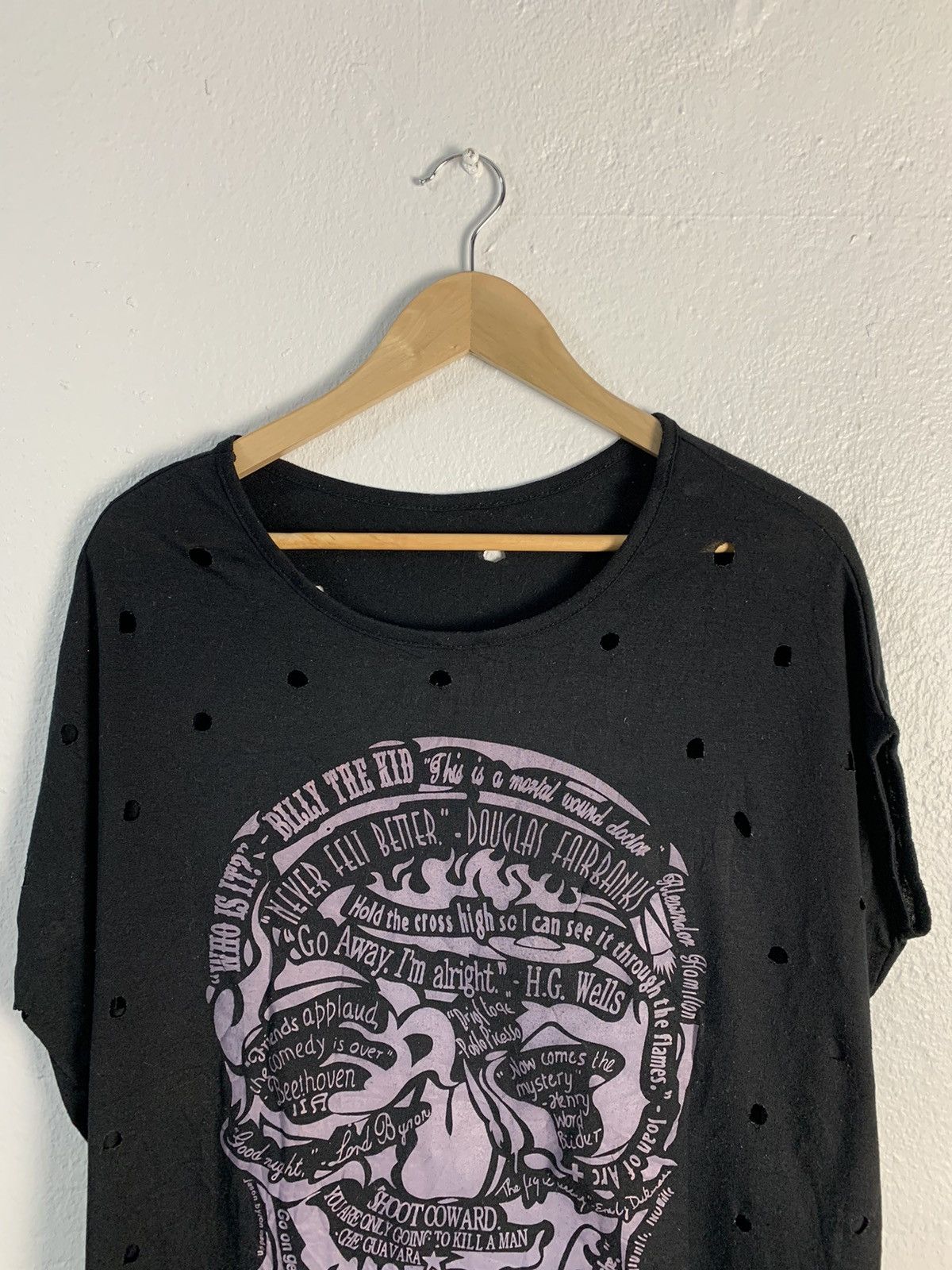 Japanese Brand Edge Line Skull Billy The Kid Tee Size US XL / EU 56 / 4 - 4 Thumbnail