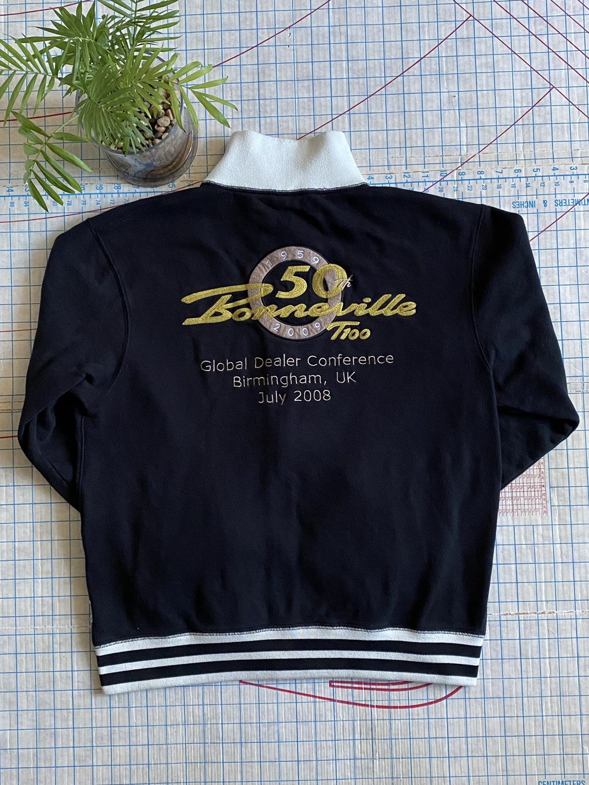 Harley Davidson × Indian Motorcycle × Vintage Triumph Motorcycles Bonneville T100 50th Anniversary Sweater Size US L / EU 52-54 / 3 - 9 Thumbnail