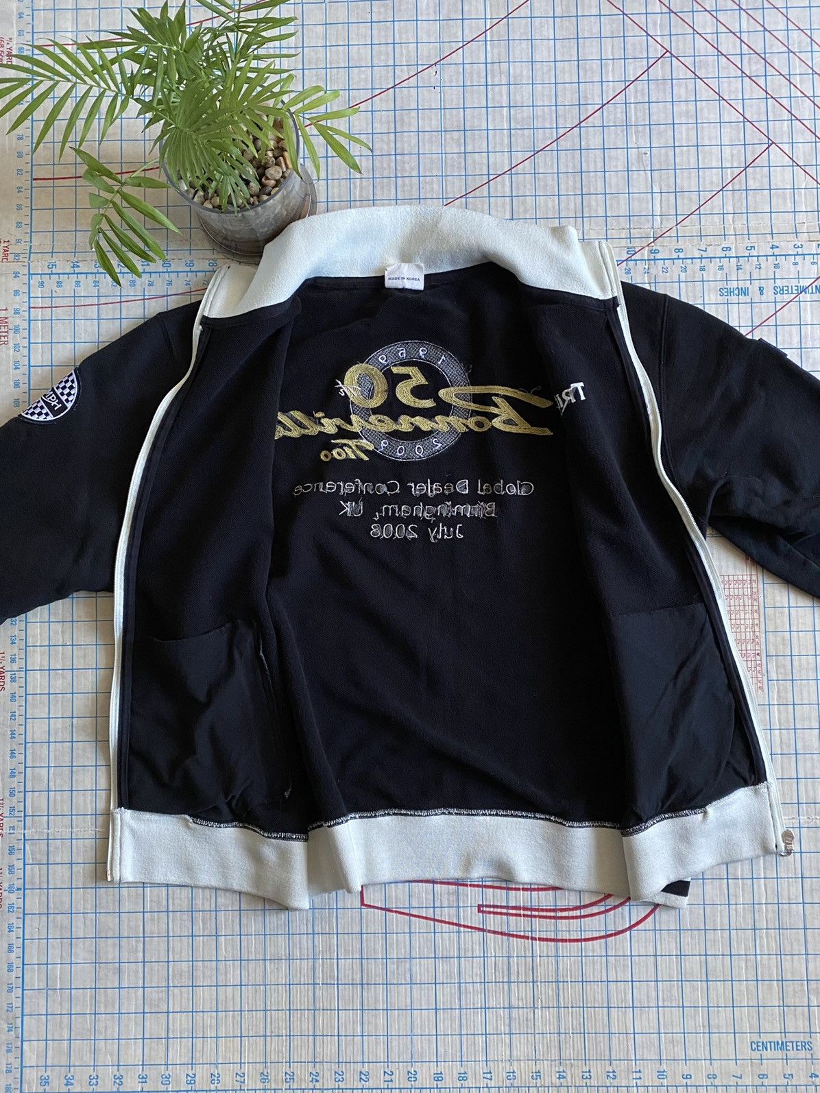 Harley Davidson × Indian Motorcycle × Vintage Triumph Motorcycles Bonneville T100 50th Anniversary Sweater Size US L / EU 52-54 / 3 - 8 Thumbnail