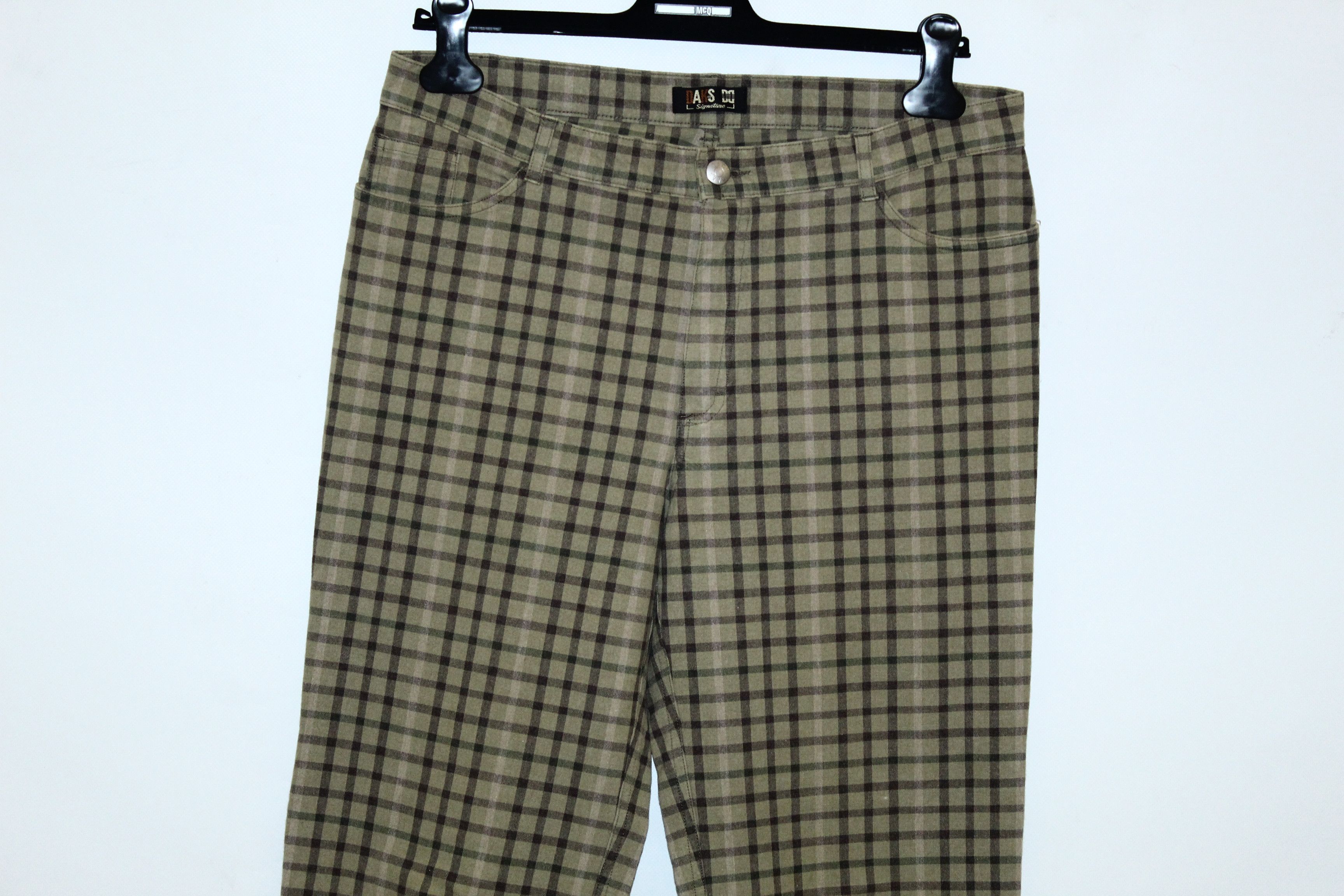 DAKS 🔥80's DAKS London Signature Checkered Stretch Denim Pants Size US 30 / EU 46 - 4 Thumbnail