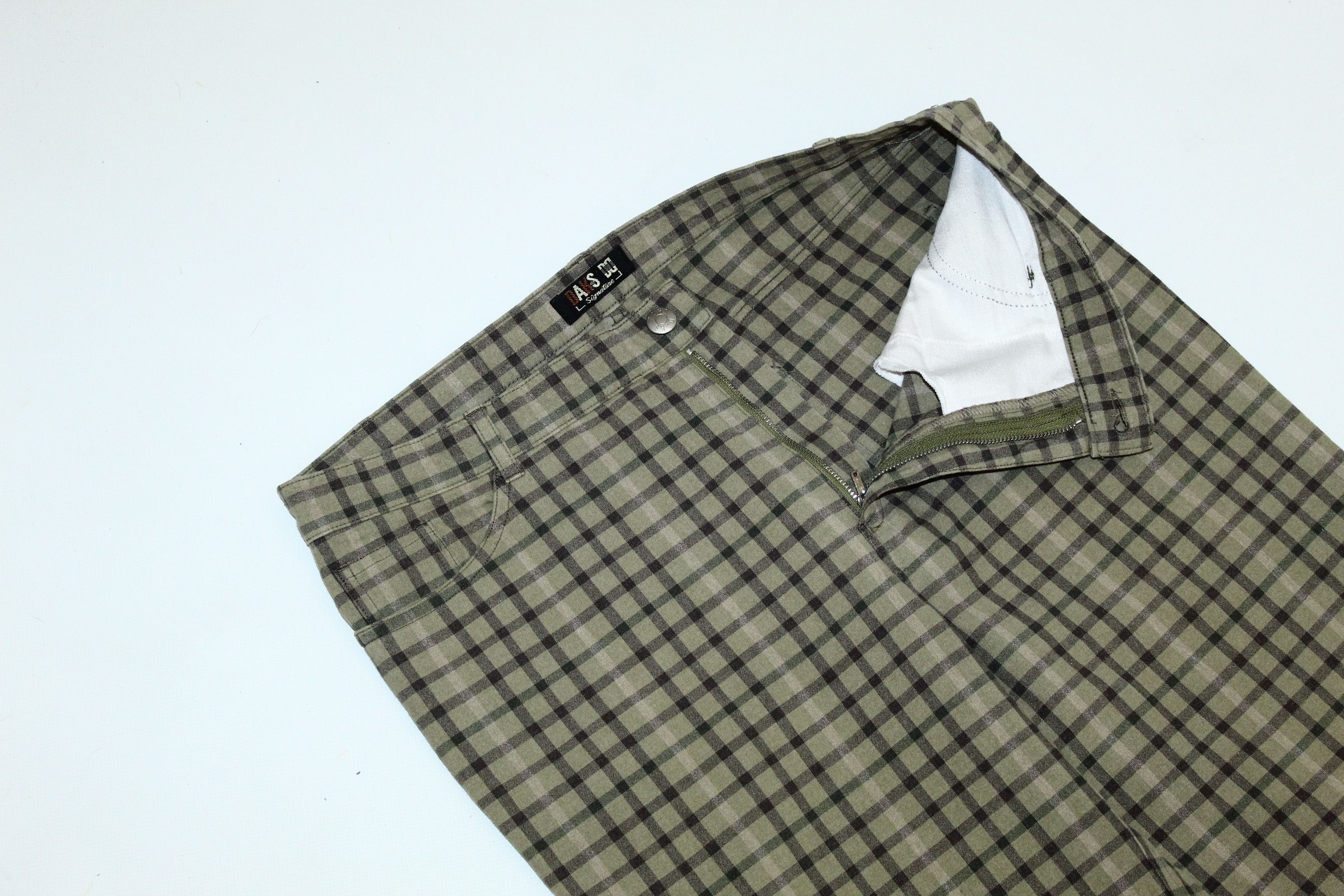 DAKS 🔥80's DAKS London Signature Checkered Stretch Denim Pants Size US 30 / EU 46 - 3 Thumbnail