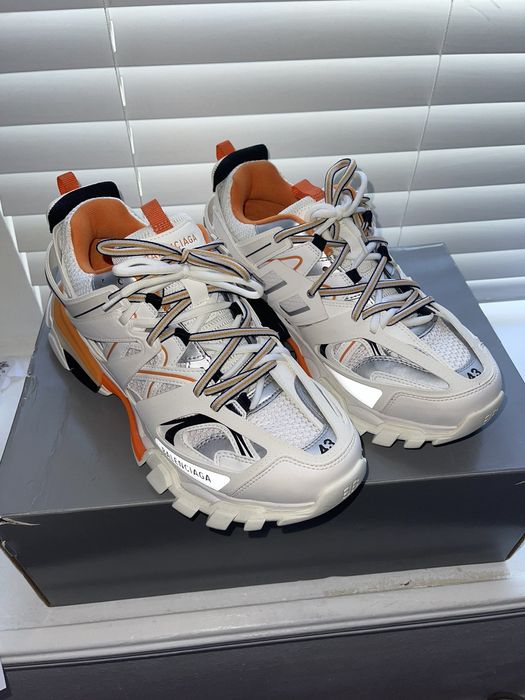 Balenciaga Balenciaga Track White Orange | Grailed