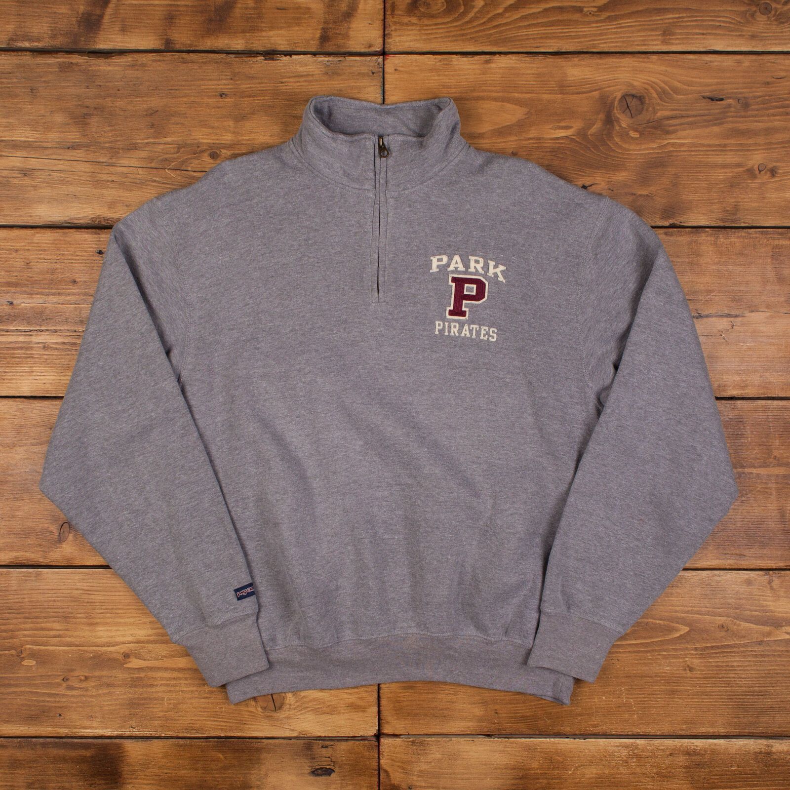 Jansport Vintage Jansport College Sweatshirt L 90s Park Pirates 1/4 Zip