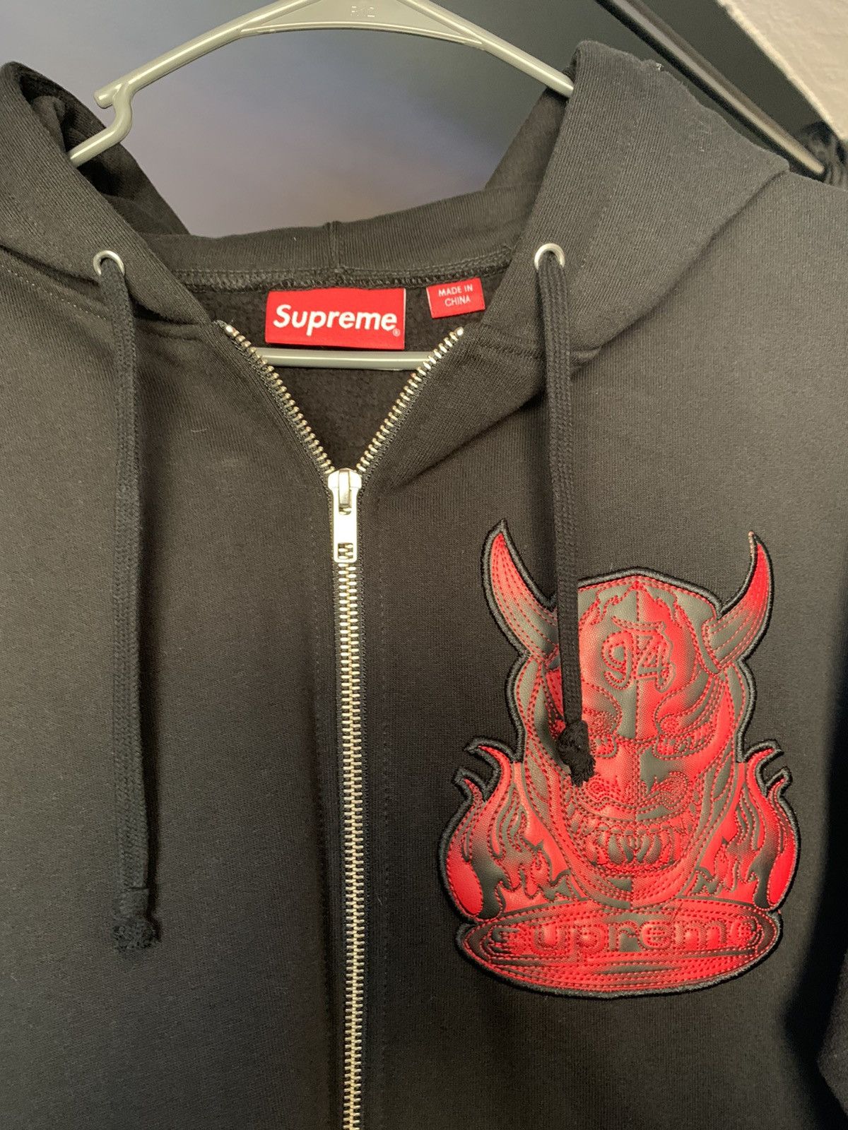 Supreme Supreme demon zip up hooded sweatshirt | Grailed