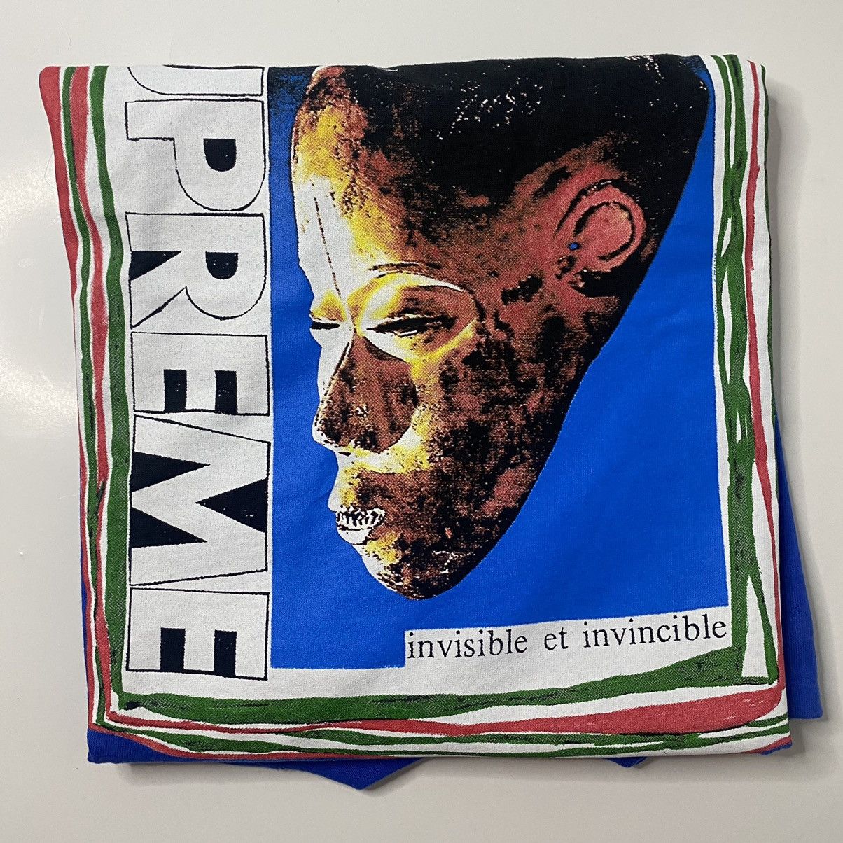 Supreme Supreme Mask Tee Royal Medium SS22 Size US M / EU 48-50 / 2 - 3 Thumbnail