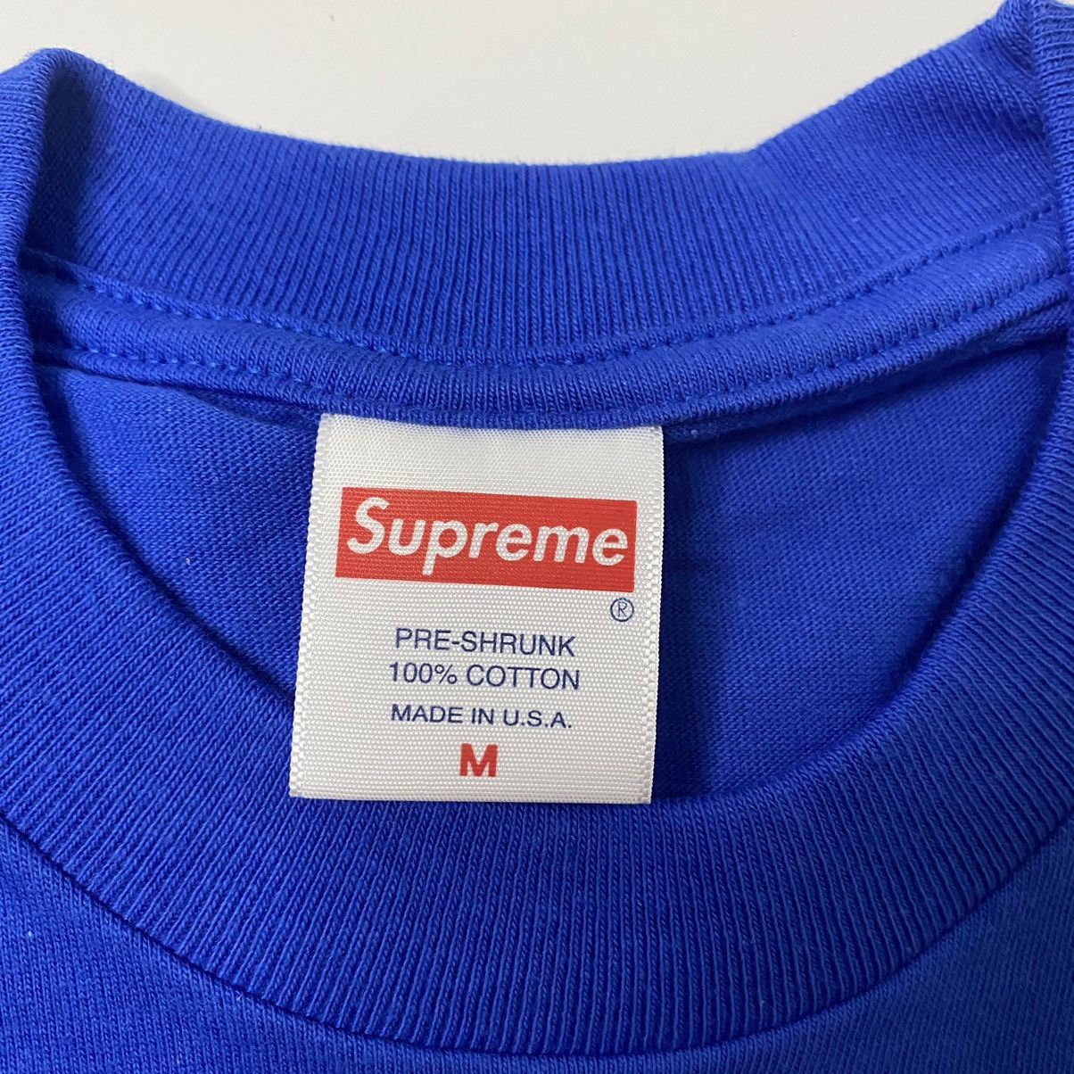 Supreme Supreme Mask Tee Royal Medium SS22 Size US M / EU 48-50 / 2 - 4 Thumbnail