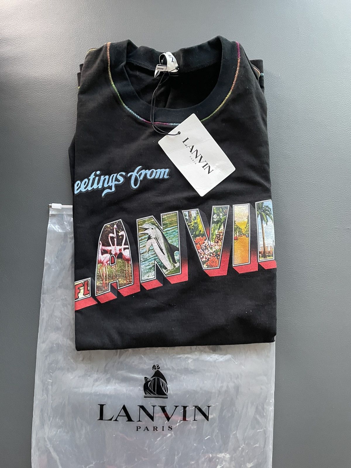 Lanvin Super Runway Logo Tee T-shirt Limited Edition Brand New Size US L / EU 52-54 / 3 - 5 Thumbnail
