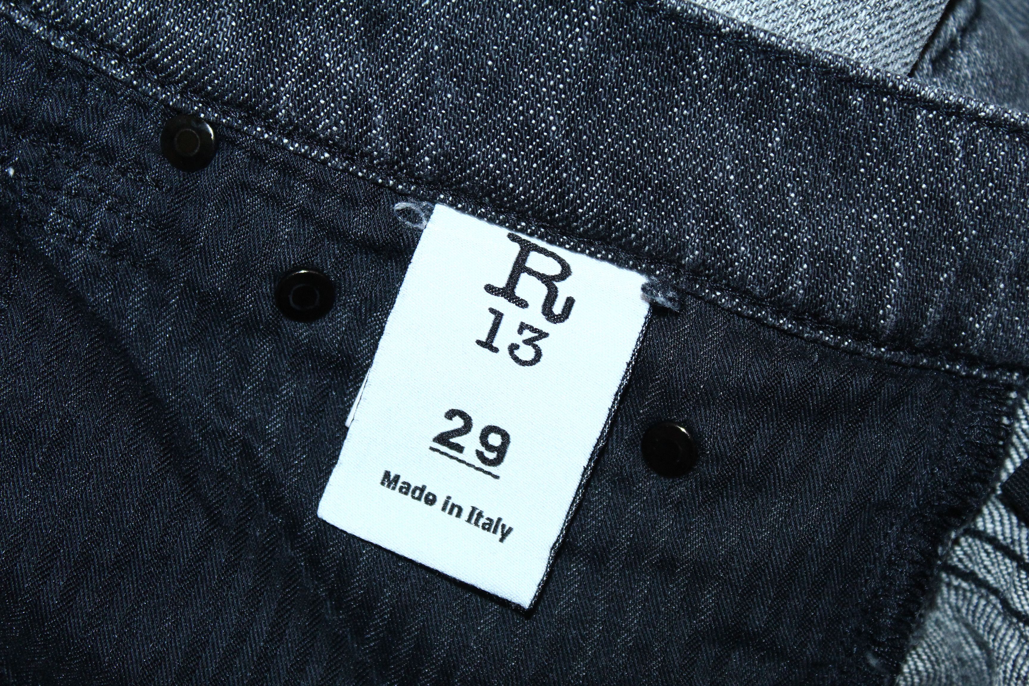 R13 R13 Relaxed Skinny Destroyer Light Wash Fading Denim Jeans Size US 30 / EU 46 - 4 Thumbnail