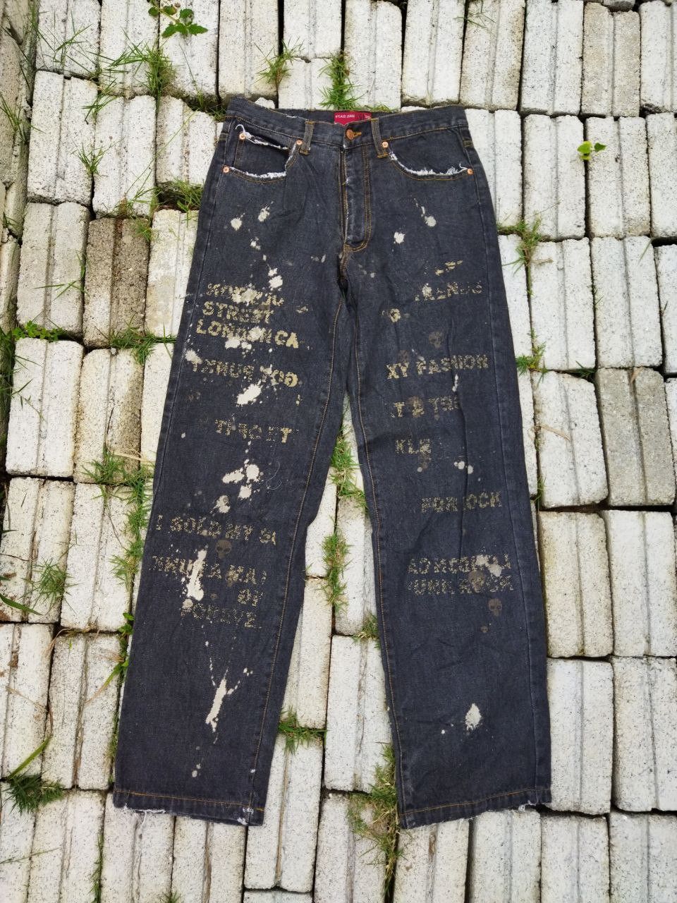 Japanese Brand Nylaus Japan Bleach Jeans Size US 32 / EU 48 - 1 Thumbnail
