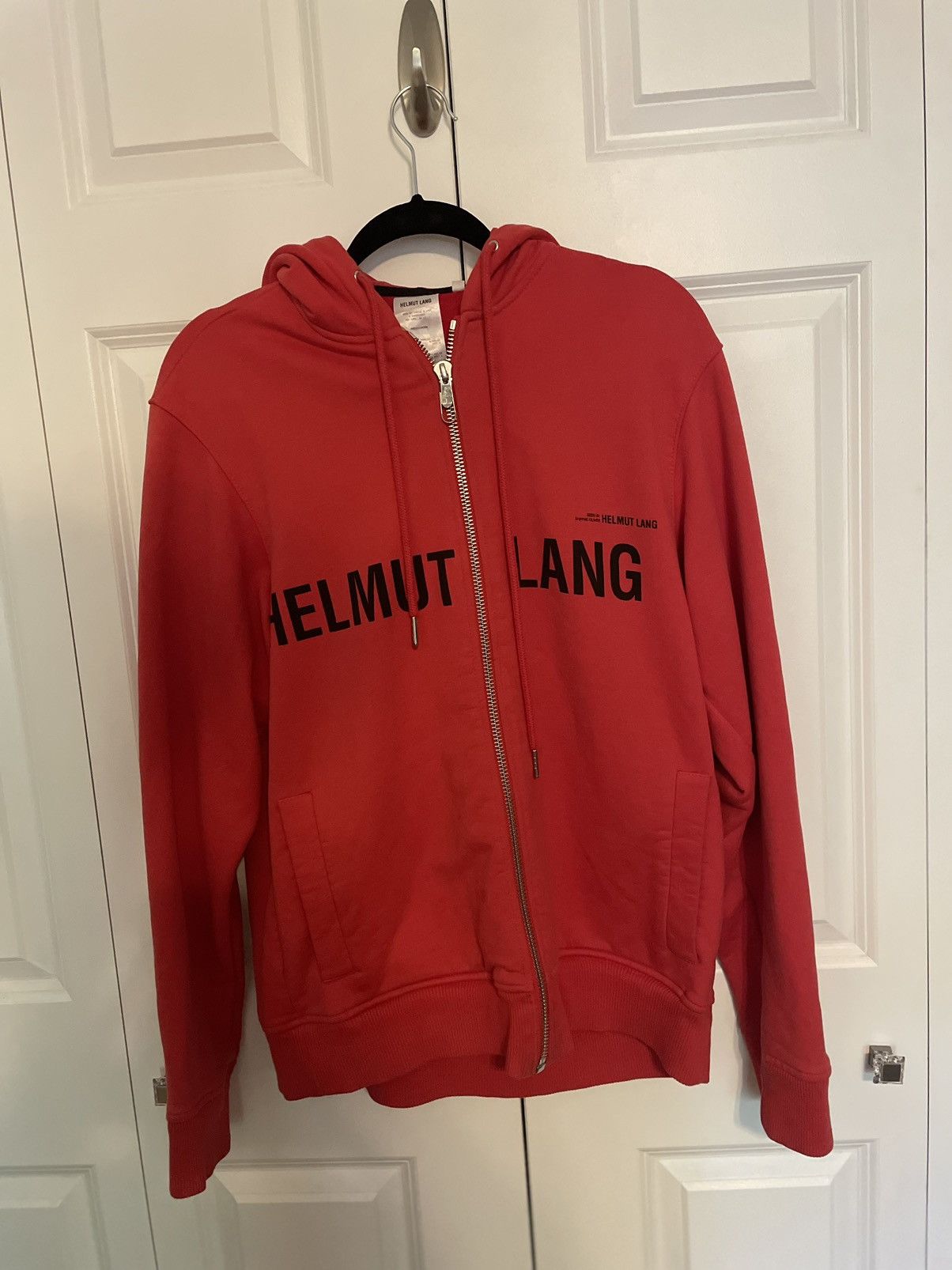 Helmut Lang Red Campaign Archive Hoodie Size S/M