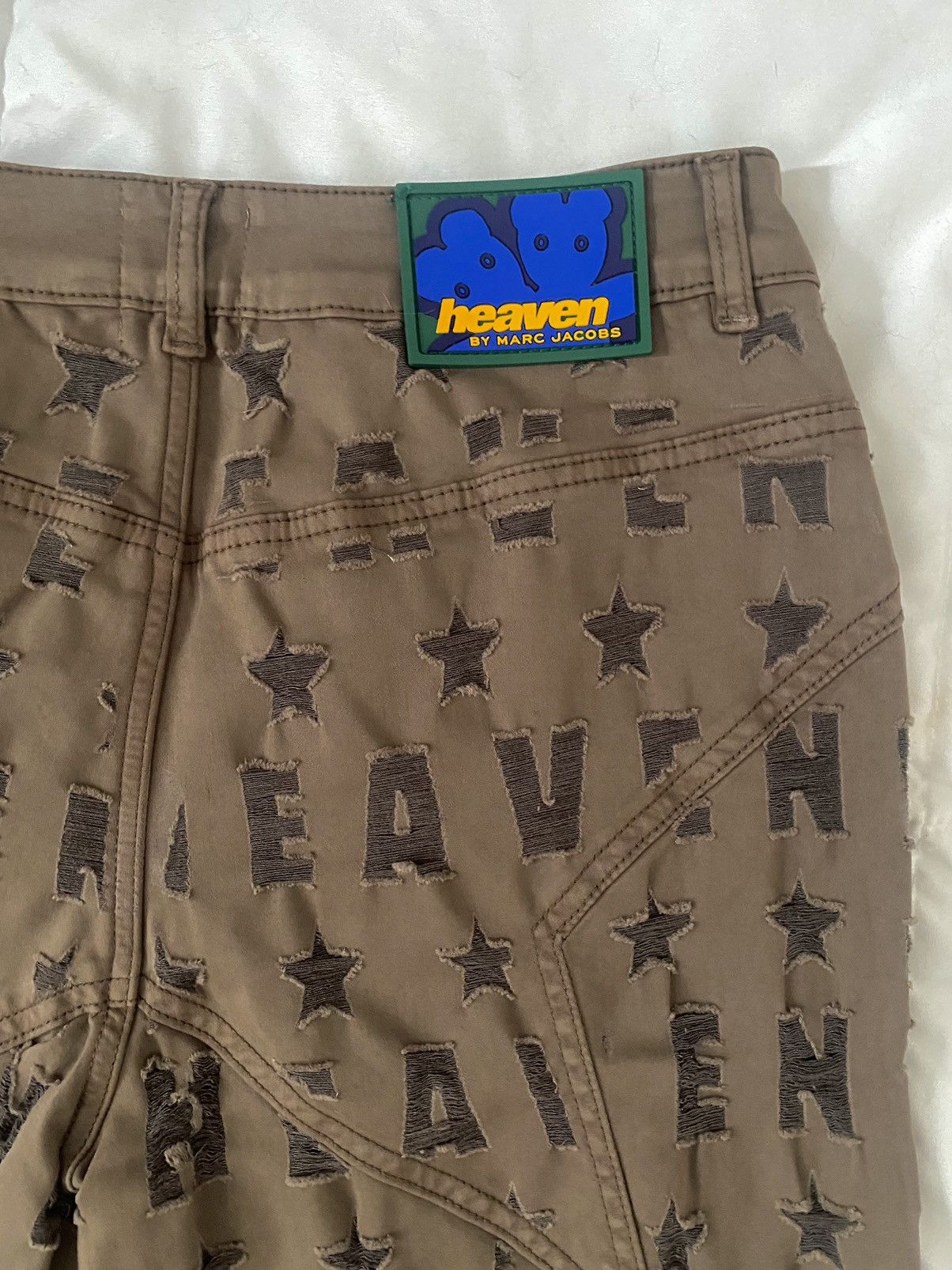 Heaven by marc jacobs Heaven Shredded Star Jeans | Grailed