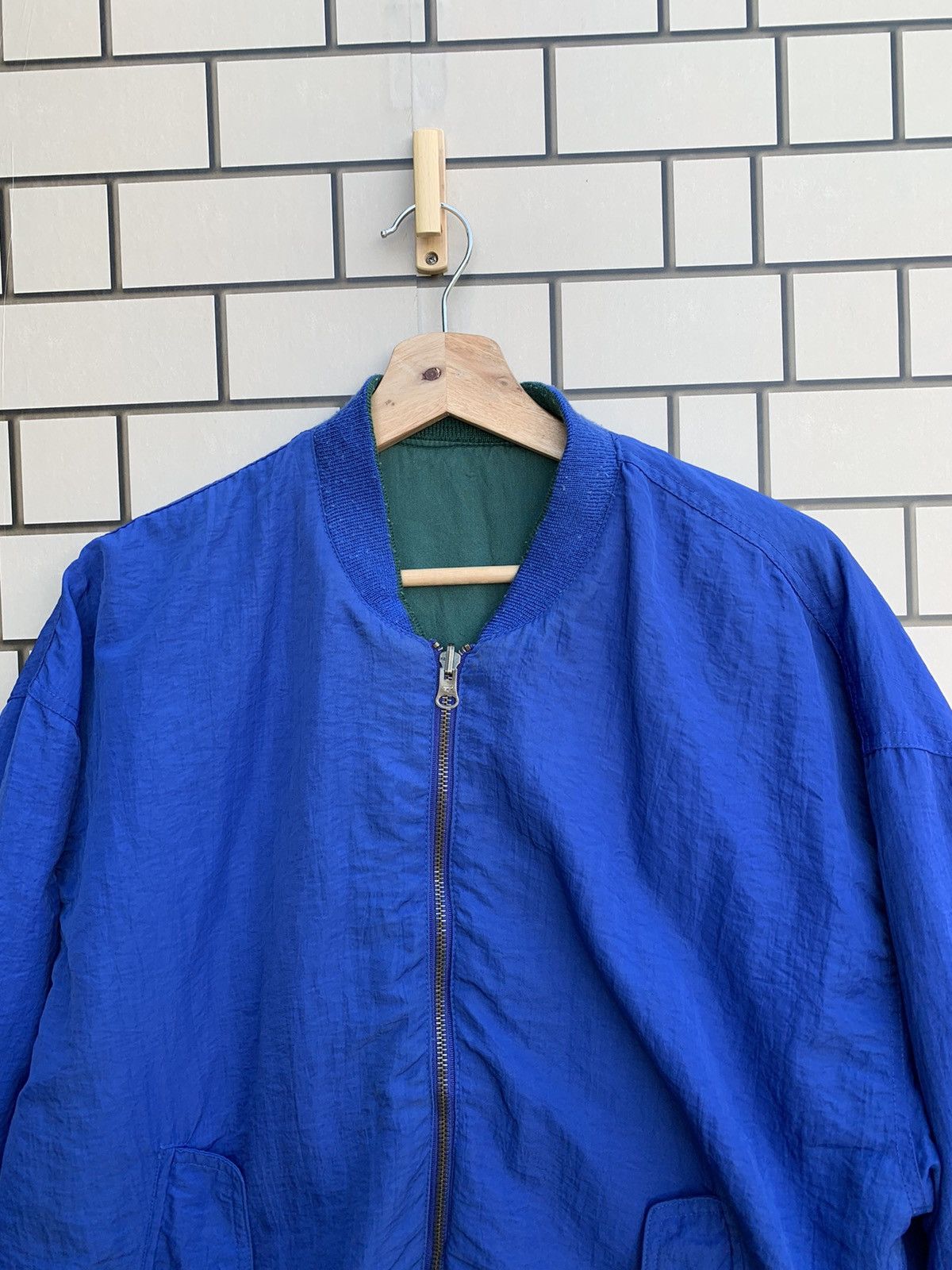 Japanese Brand × Vintage Vintage Japanese Brand Betty’s Blue Reversible Bomber Jacket Size US L / EU 52-54 / 3 - 4 Thumbnail