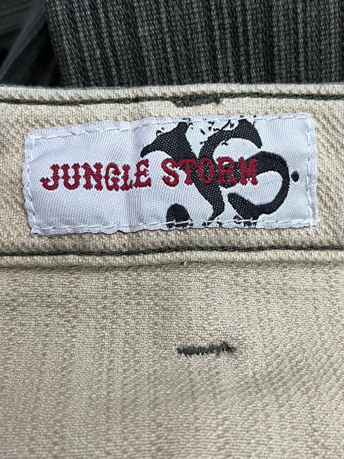 Jungles DOPE FLARE🔥JUNGLE STORM Double Waist Stripe Stretch Denim Size US 31 - 8 Thumbnail