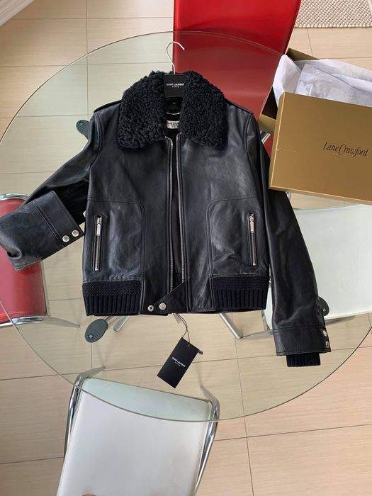 Saint Laurent Paris Saint Laurent Leather shearling Leather jacket size Small Size US S / EU 44-46 / 1 - 1 Preview