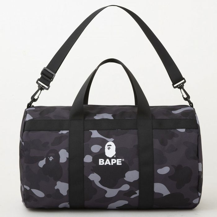 Bape 2022 BLACK CAMO DUFFLE BAG Grailed