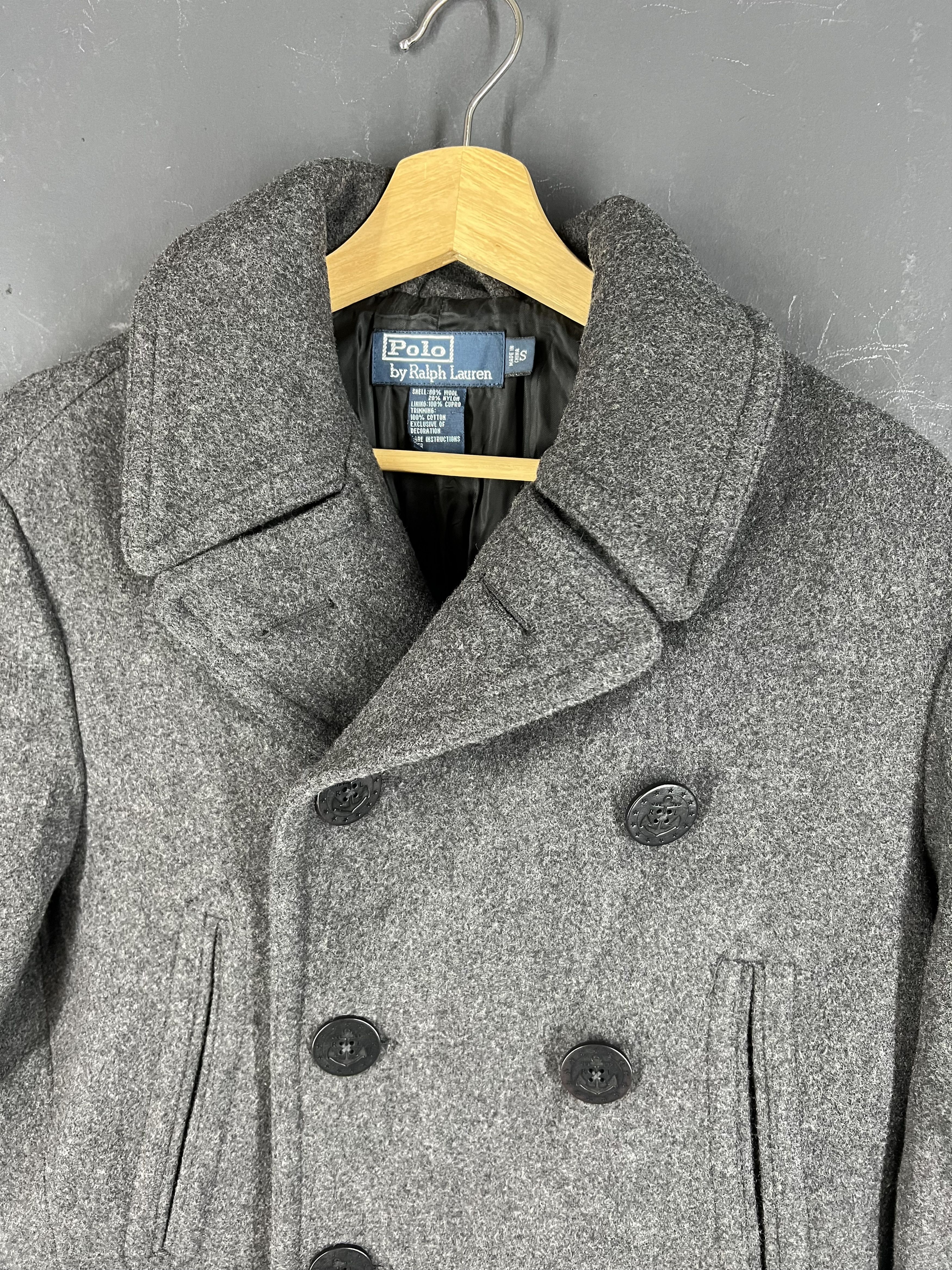 Polo Ralph Lauren 🔥 VINTAGE POLO BY RALPH LAUREN DOUBLE BUTTON PEACOAT Size US S / EU 44-46 / 1 - 6 Thumbnail