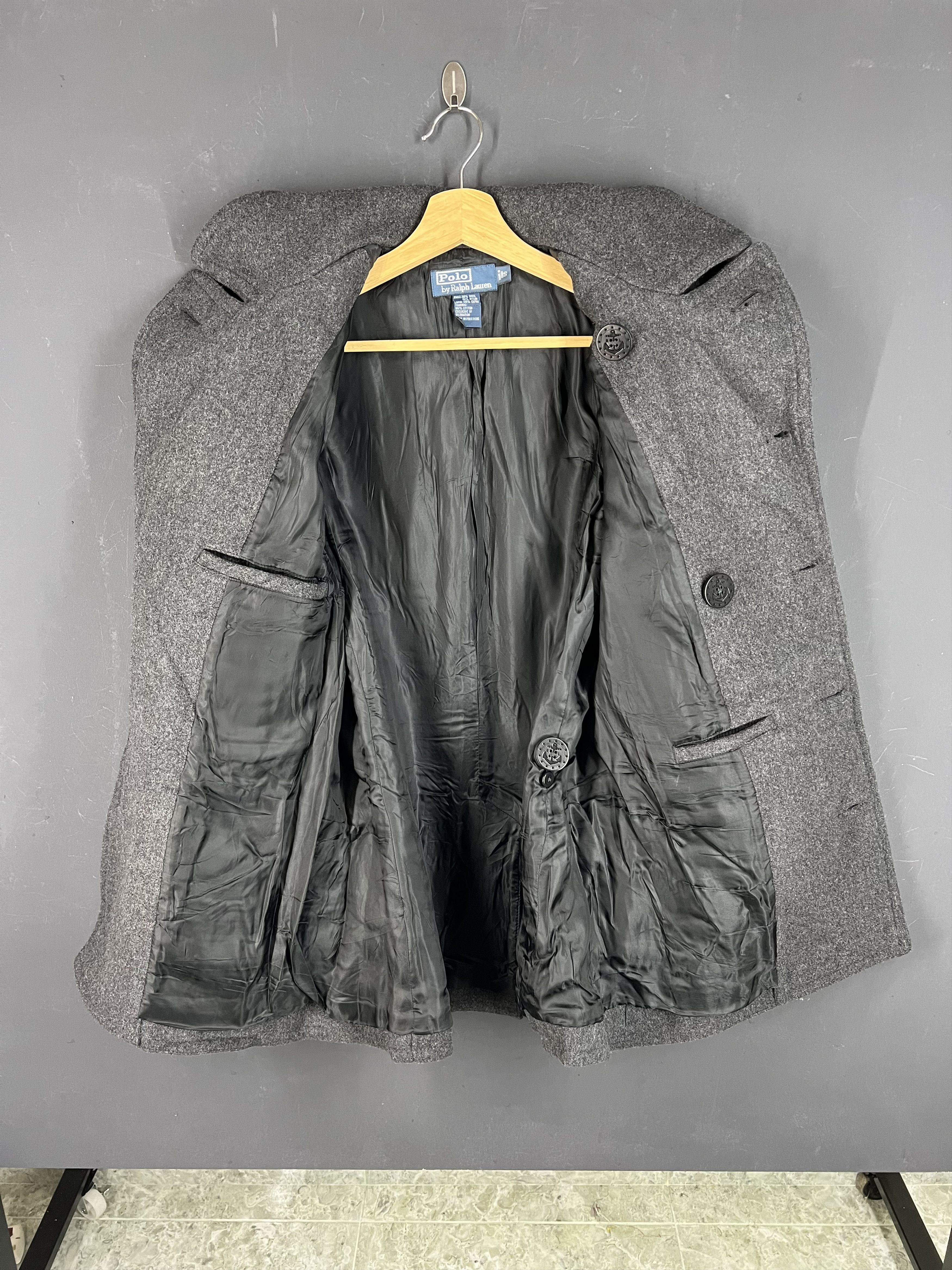 Polo Ralph Lauren 🔥 VINTAGE POLO BY RALPH LAUREN DOUBLE BUTTON PEACOAT Size US S / EU 44-46 / 1 - 9 Thumbnail
