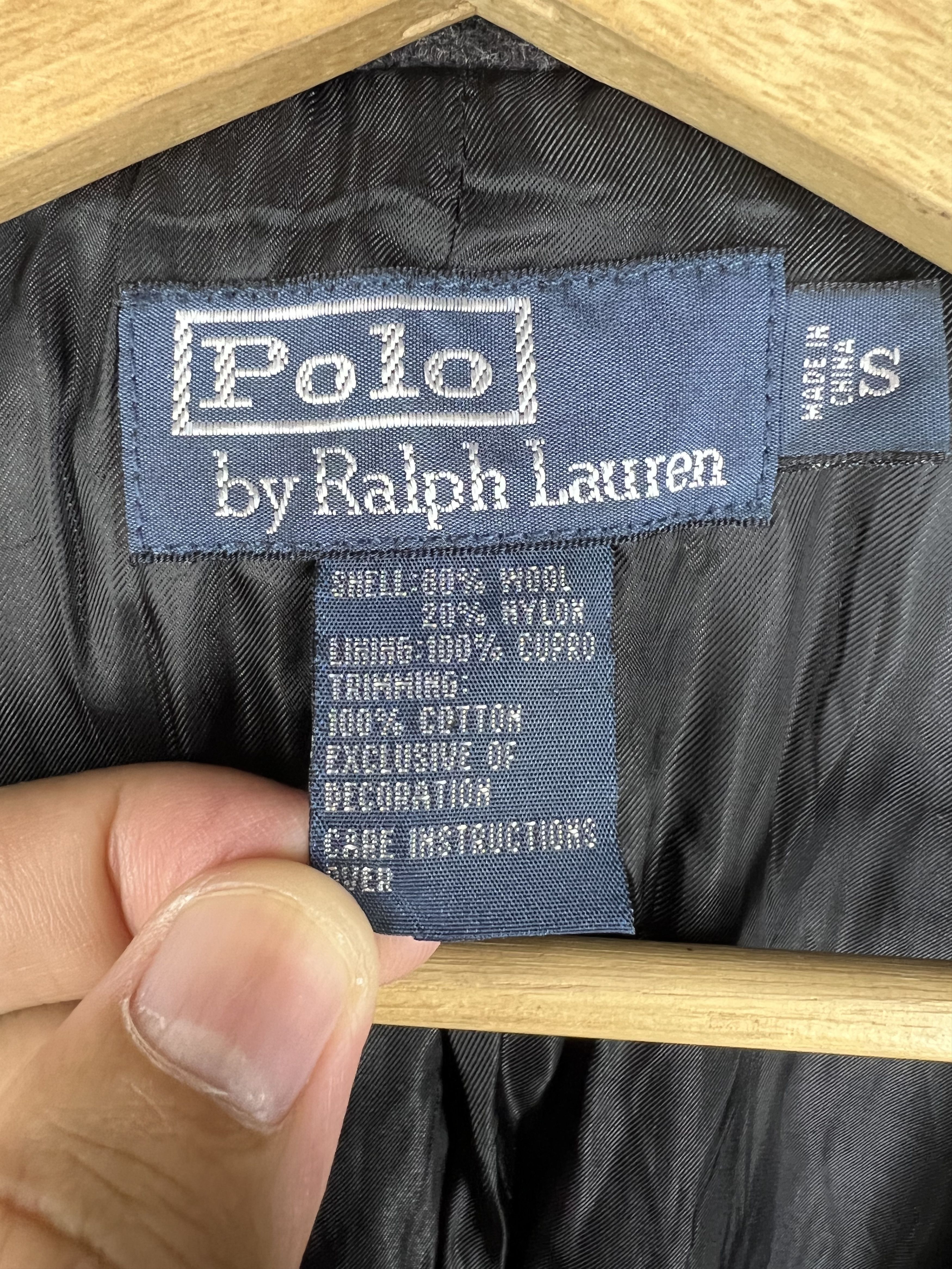Polo Ralph Lauren 🔥 VINTAGE POLO BY RALPH LAUREN DOUBLE BUTTON PEACOAT Size US S / EU 44-46 / 1 - 10 Thumbnail