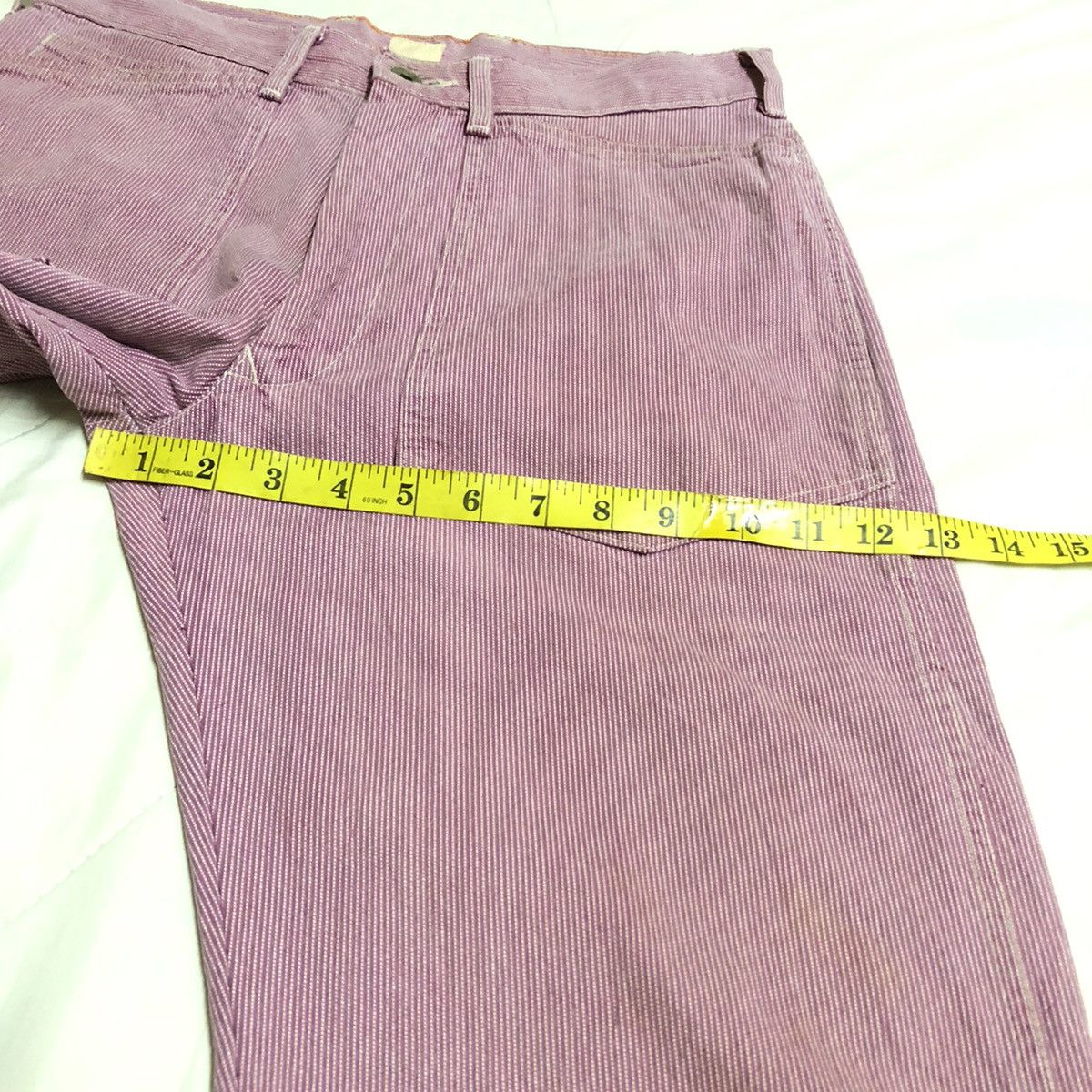 Garment Reproduction of Workers × Japanese Brand Blue Way Japan Hickory Stripe Buckleback Pant Size US 30 / EU 46 - 6 Thumbnail
