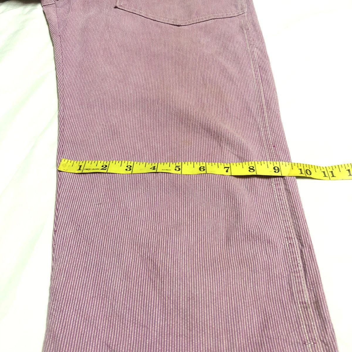 Garment Reproduction of Workers × Japanese Brand Blue Way Japan Hickory Stripe Buckleback Pant Size US 30 / EU 46 - 9 Thumbnail
