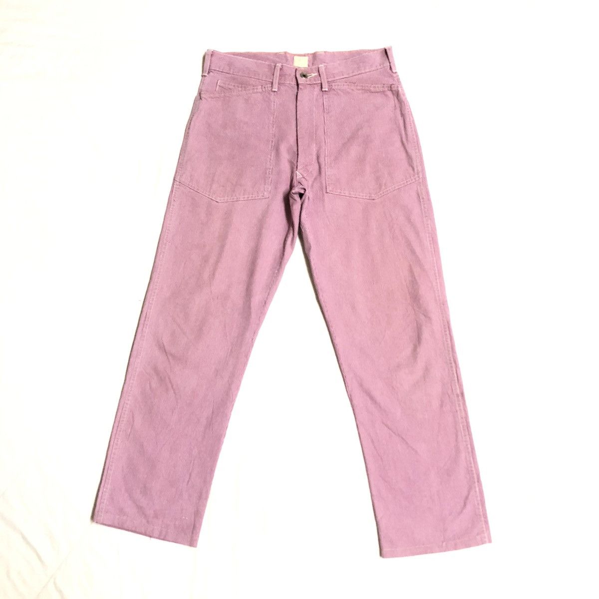 Garment Reproduction of Workers × Japanese Brand Blue Way Japan Hickory Stripe Buckleback Pant Size US 30 / EU 46 - 1 Thumbnail