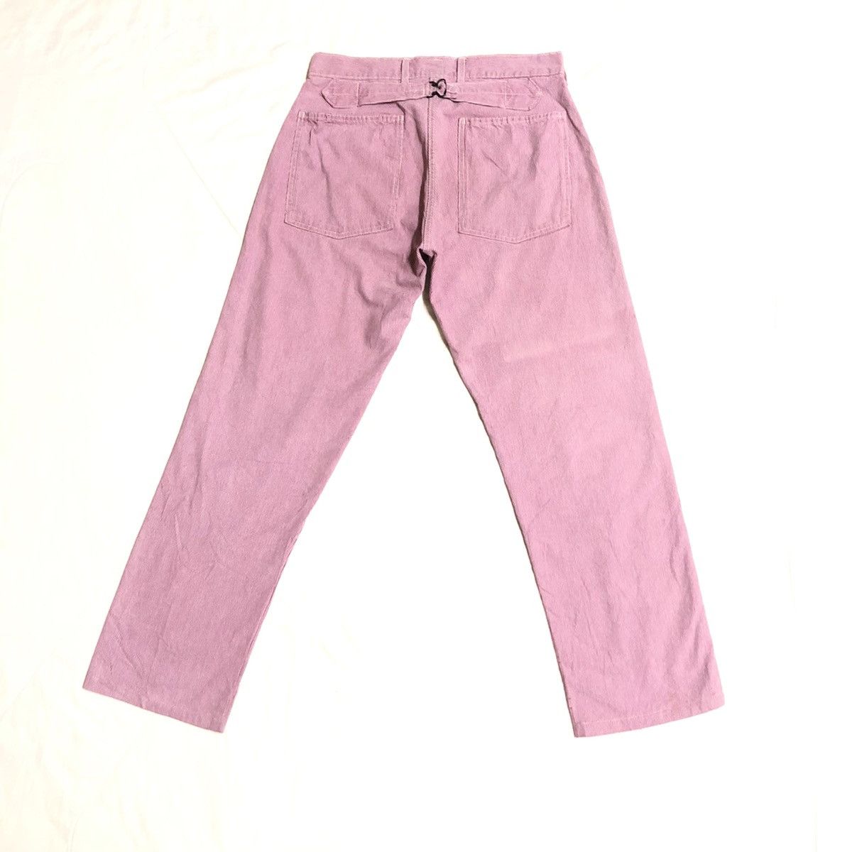 Garment Reproduction of Workers × Japanese Brand Blue Way Japan Hickory Stripe Buckleback Pant Size US 30 / EU 46 - 13 Thumbnail