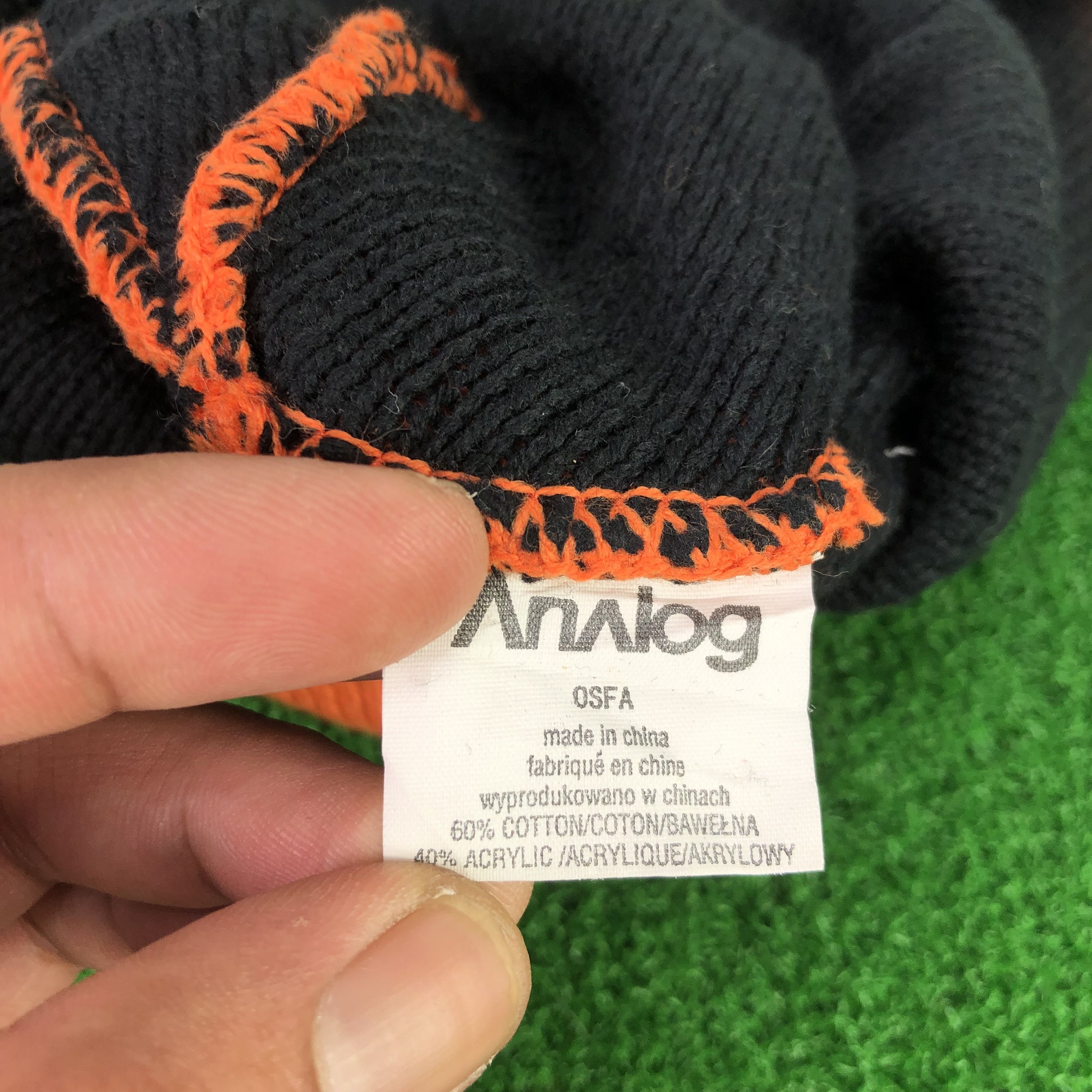 Japanese Brand Analoq Zipper Beanie Hat Size ONE SIZE - 7 Thumbnail