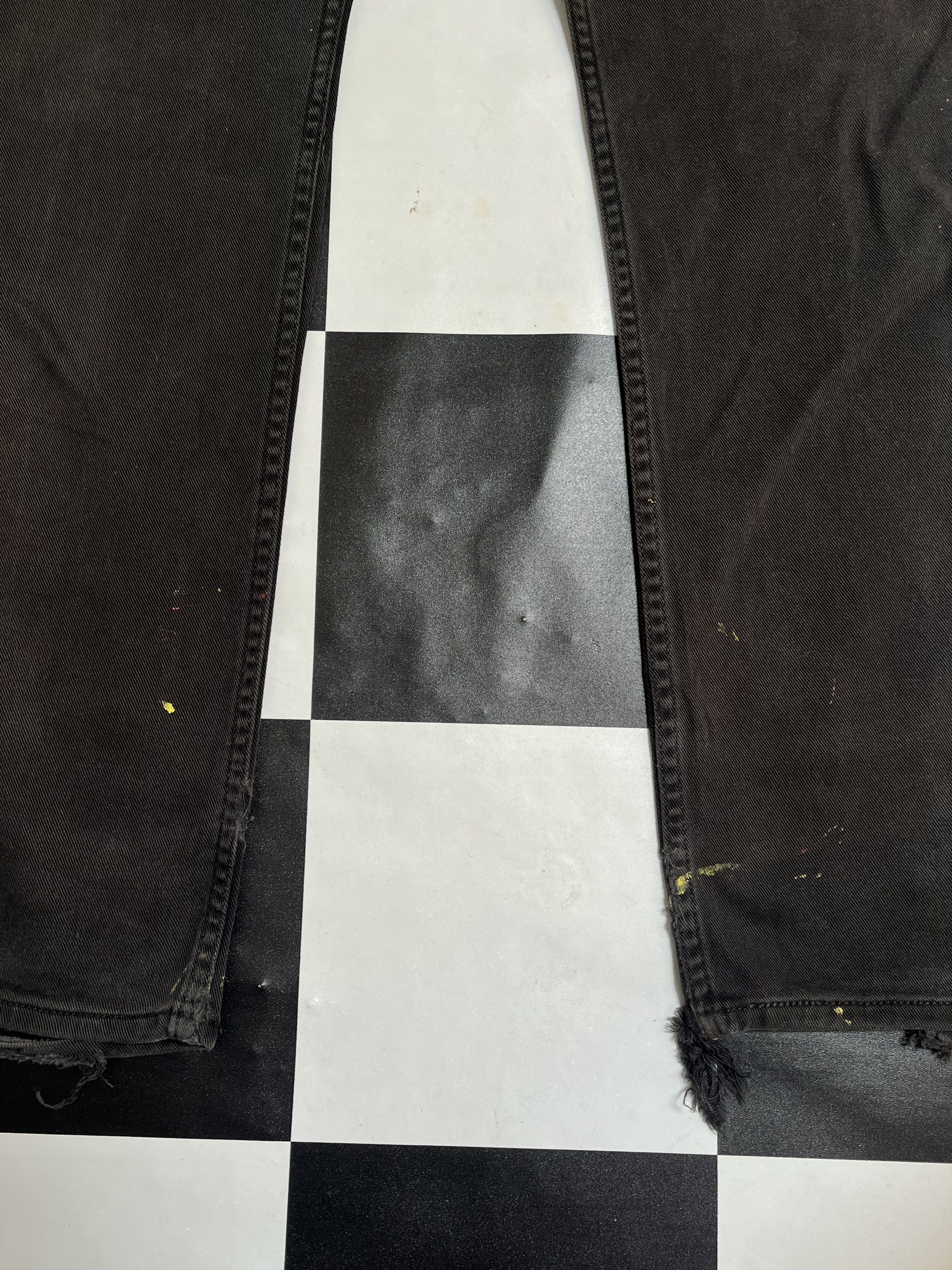 Levi's × Vintage Vintage Levi's 513 Black Distressed Denim Jeans L287 Size US 34 / EU 50 - 5 Thumbnail