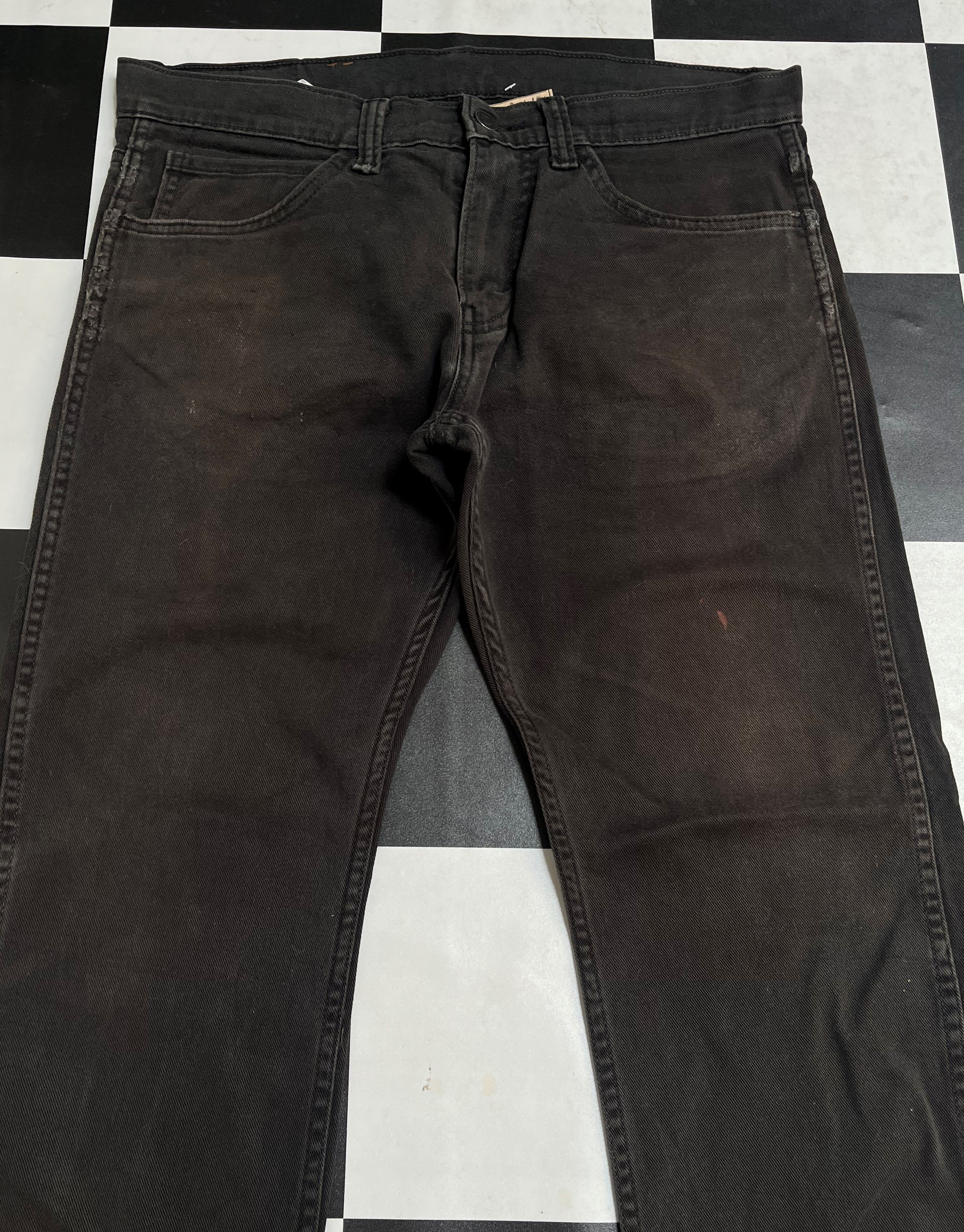 Levi's × Vintage Vintage Levi's 513 Black Distressed Denim Jeans L287 Size US 34 / EU 50 - 3 Thumbnail
