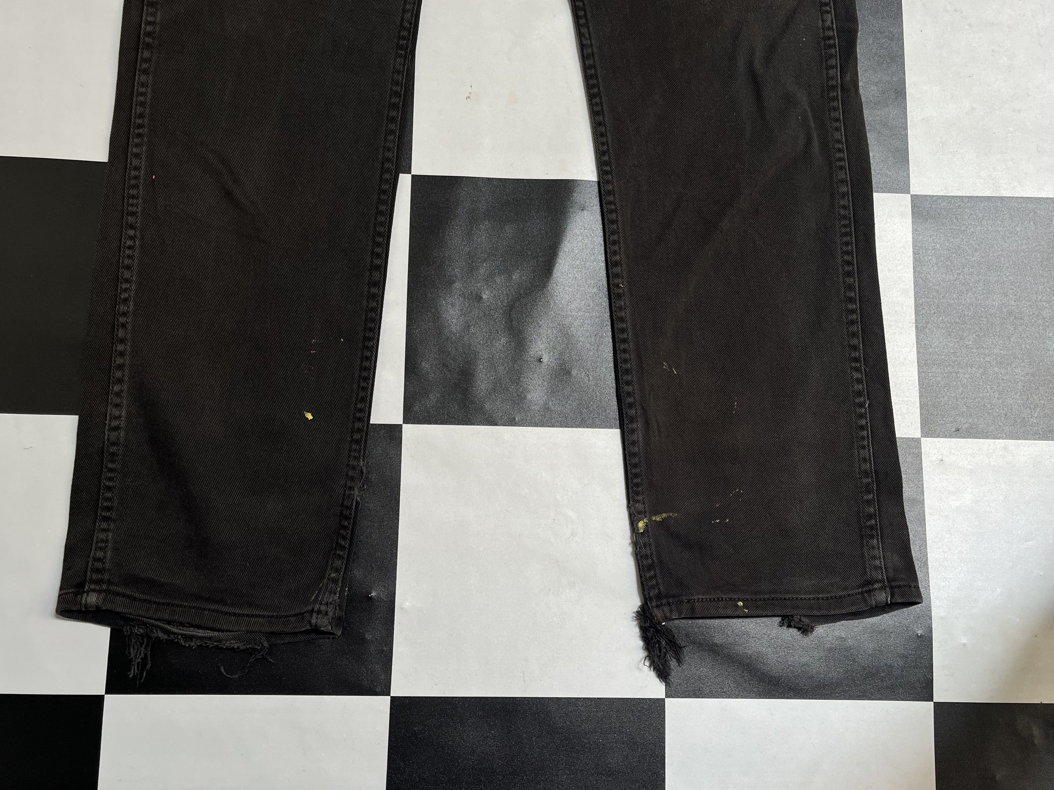 Levi's × Vintage Vintage Levi's 513 Black Distressed Denim Jeans L287 Size US 34 / EU 50 - 4 Thumbnail