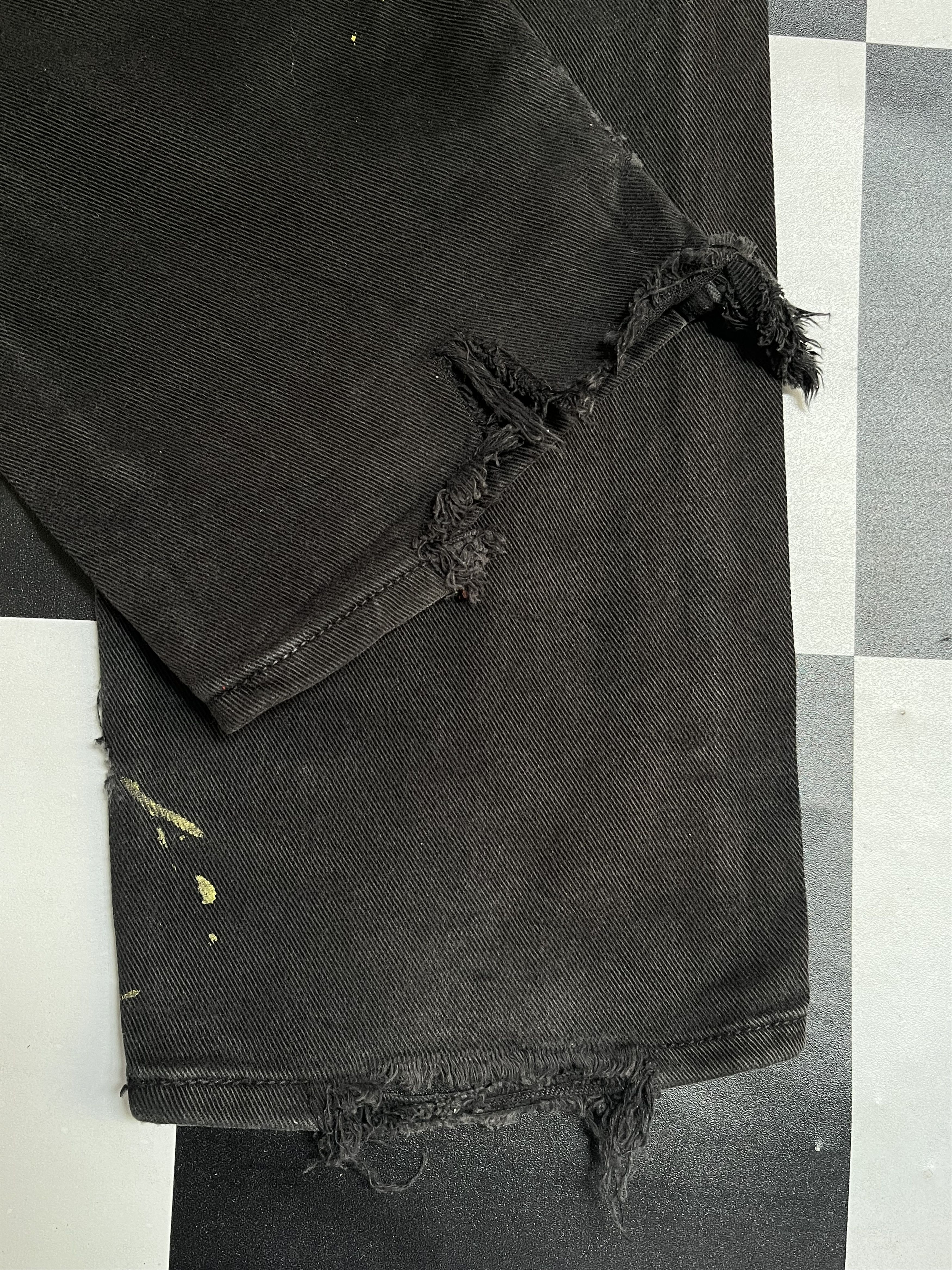 Levi's × Vintage Vintage Levi's 513 Black Distressed Denim Jeans L287 Size US 34 / EU 50 - 10 Thumbnail