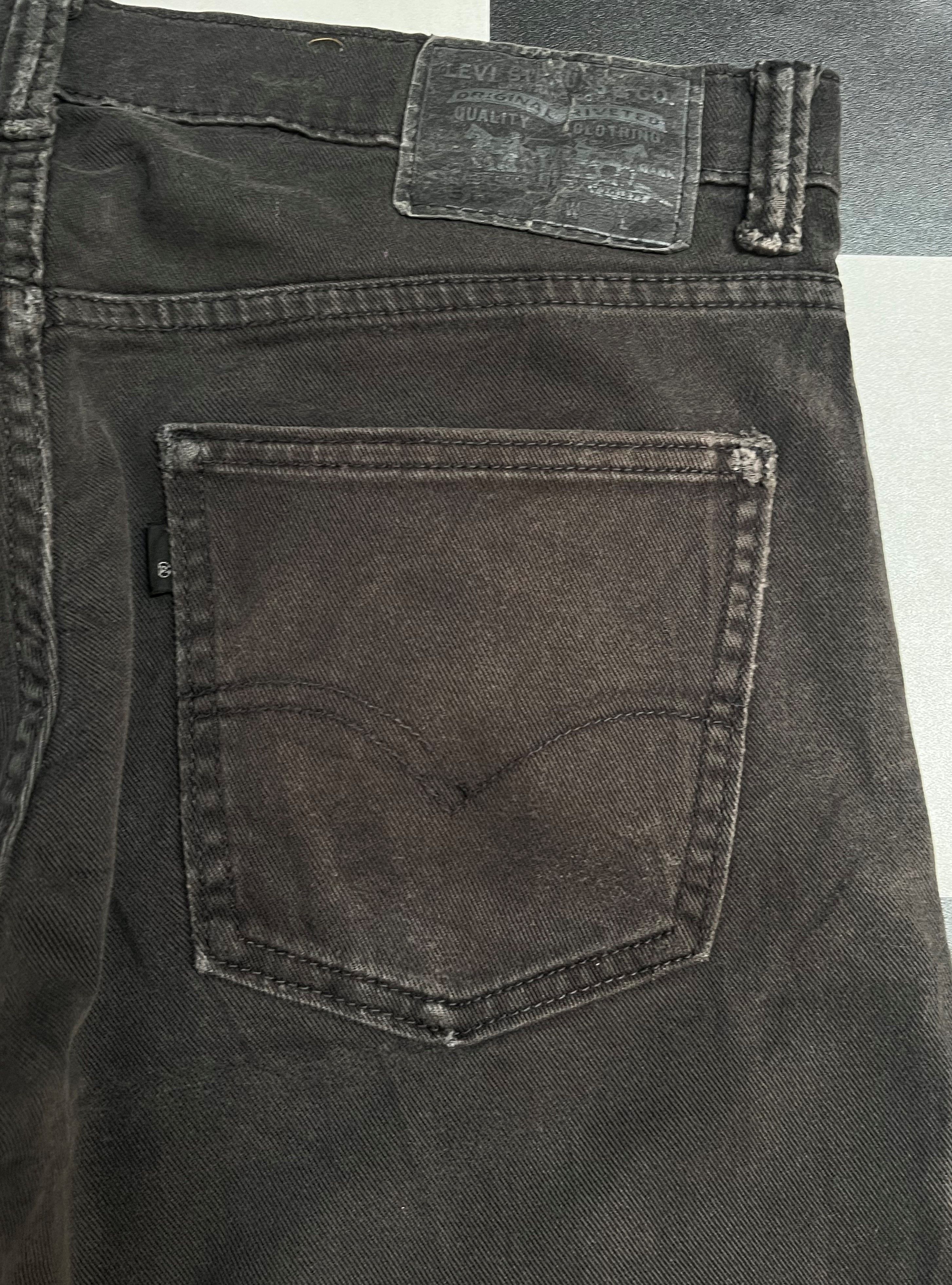 Levi's × Vintage Vintage Levi's 513 Black Distressed Denim Jeans L287 Size US 34 / EU 50 - 9 Thumbnail