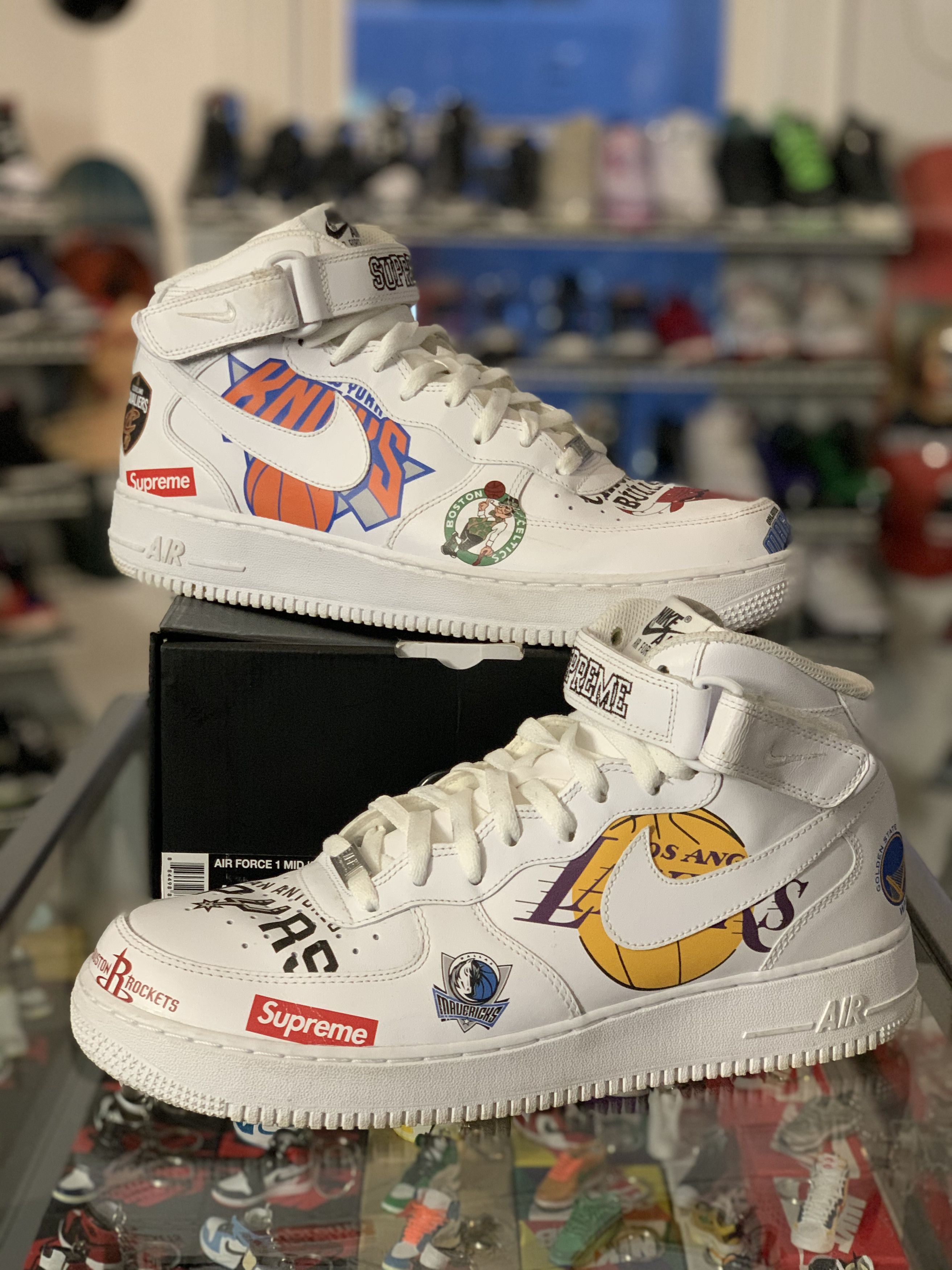 supreme nba air force ones