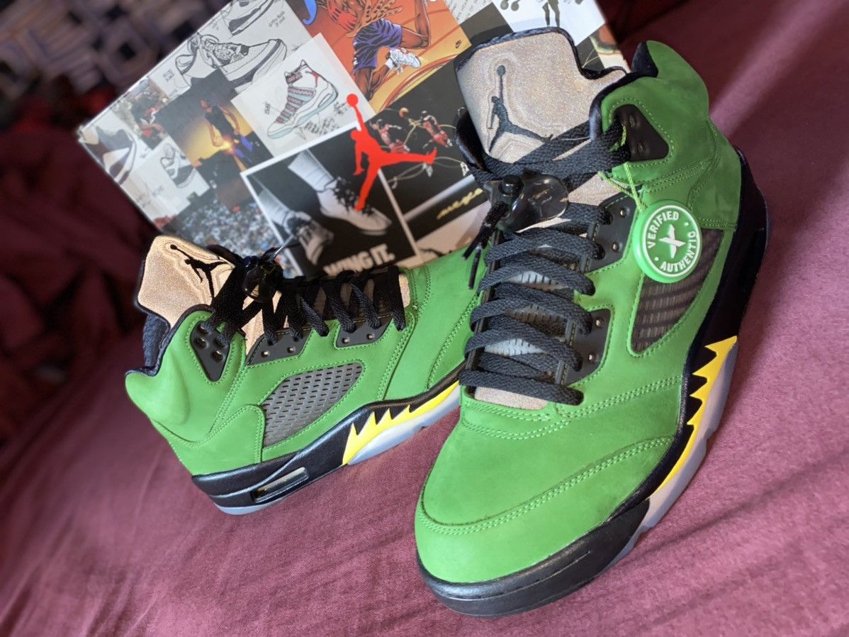 Nike Air Jordan Retro 5 Oregon Grailed