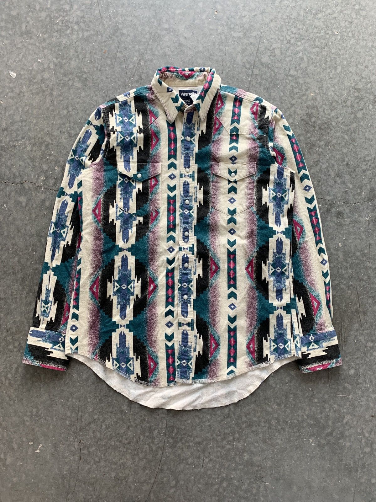 Vintage Vintage Wrangler Aztec Shirt Grailed