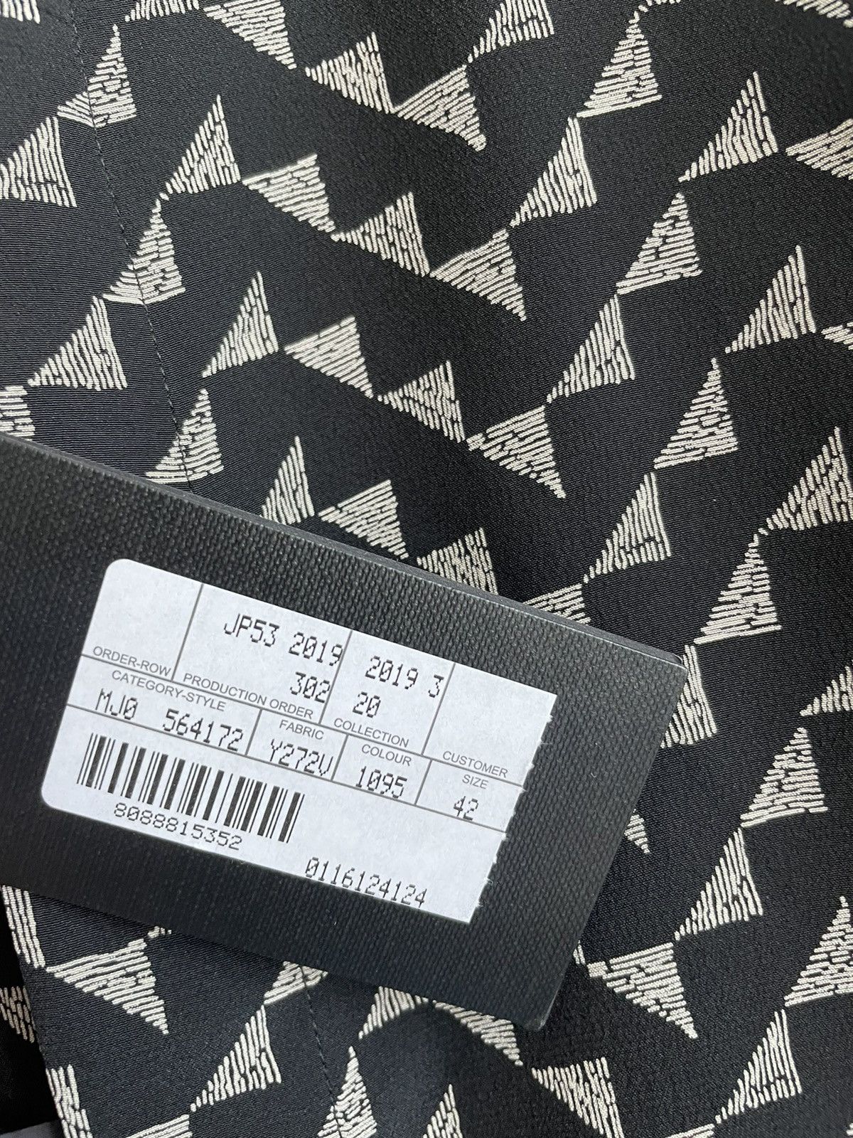 Hedi Slimane × Saint Laurent Paris × Yves Saint Laurent Saint Laurent Triangle Pure Silk Shirt Super Runway Piece Size US XL / EU 56 / 4 - 4 Thumbnail