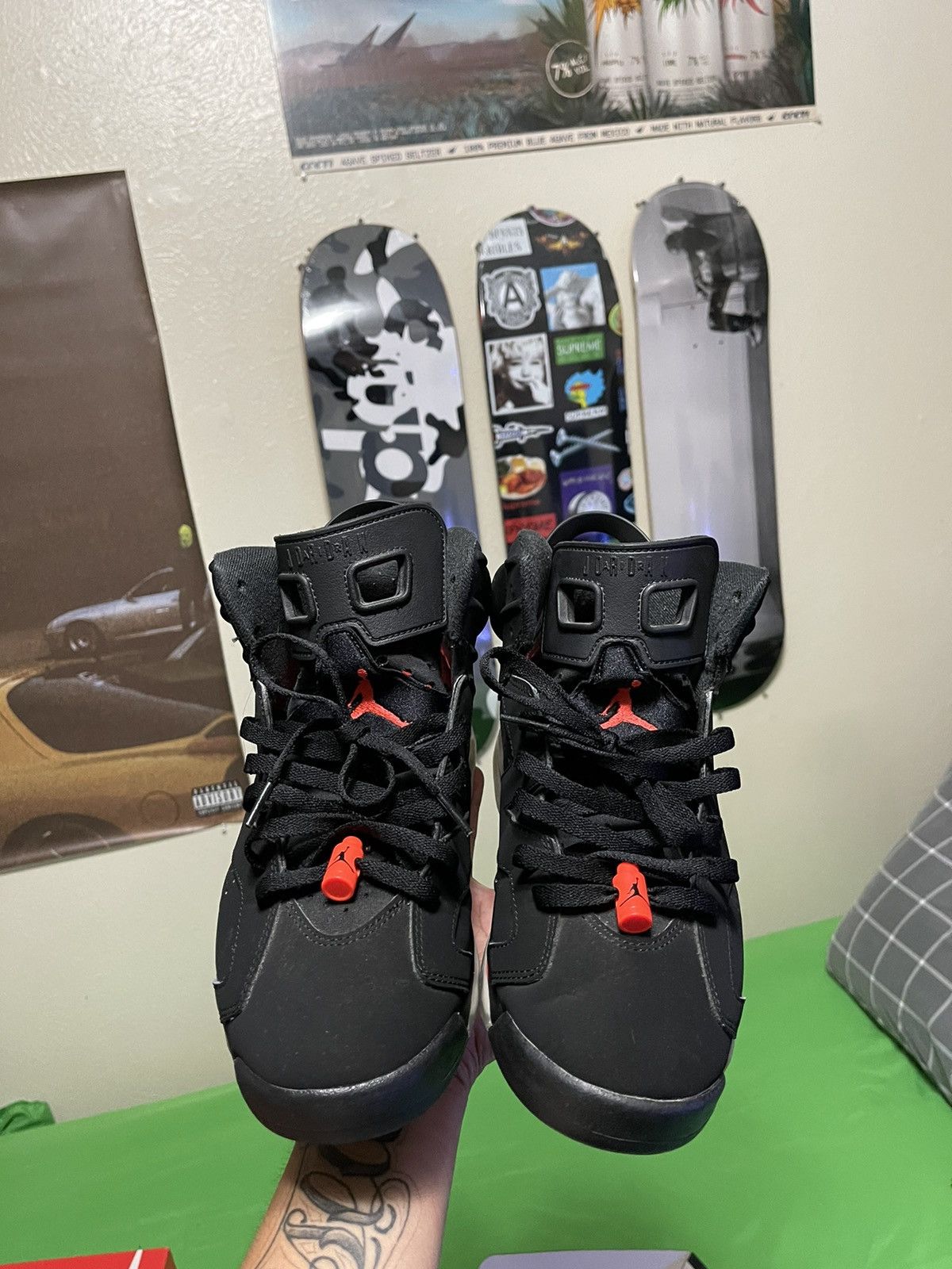 Jordan Brand × Nike Air Jordan 6 Retro 2019 Infrared 2019 Size US 10 / EU 43 - 2 Thumbnail