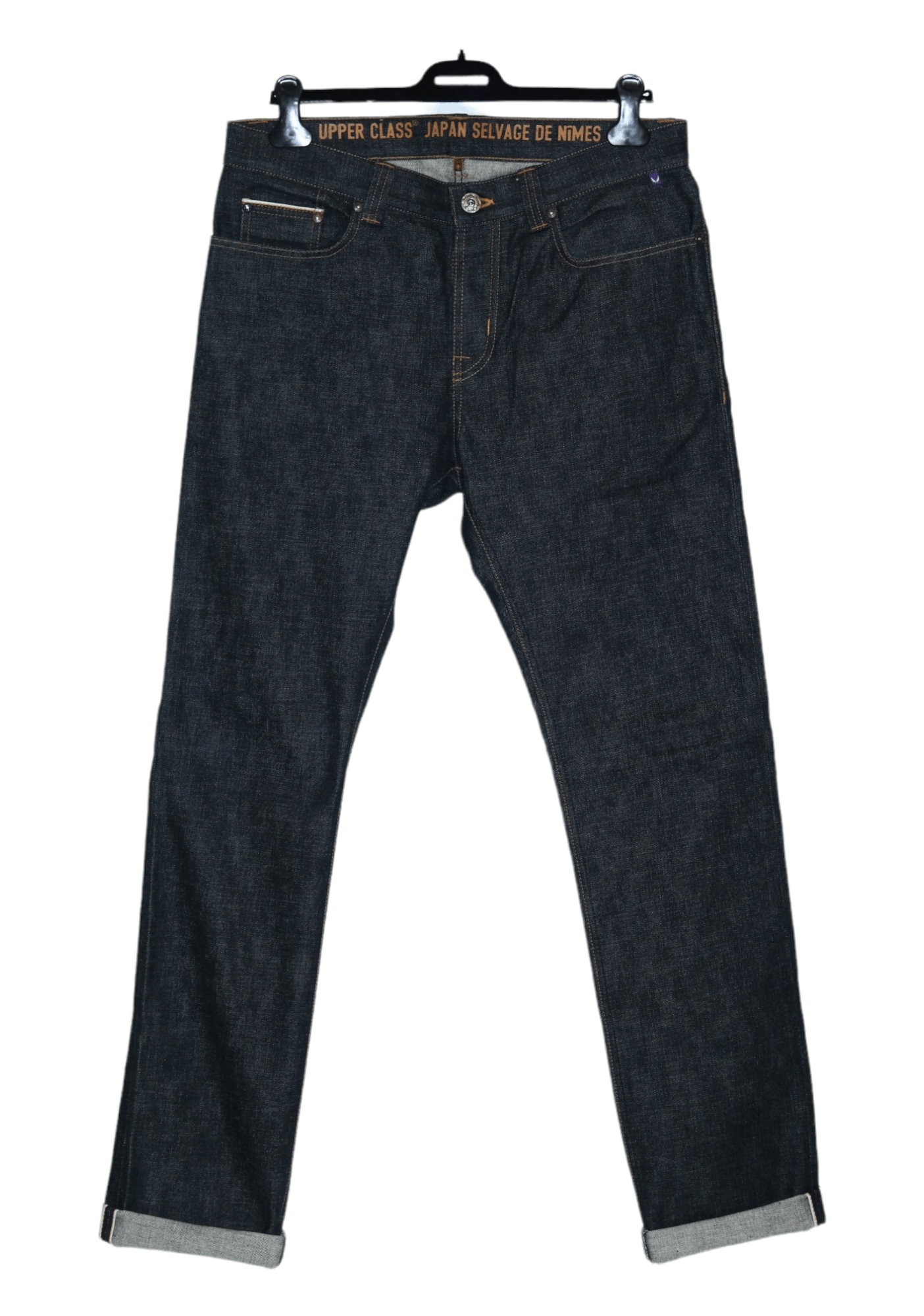 Japanese Brand Upper Class Rough Japan Dotted Selvage Raw 14,4oz Jeans Size US 33 - 3 Thumbnail