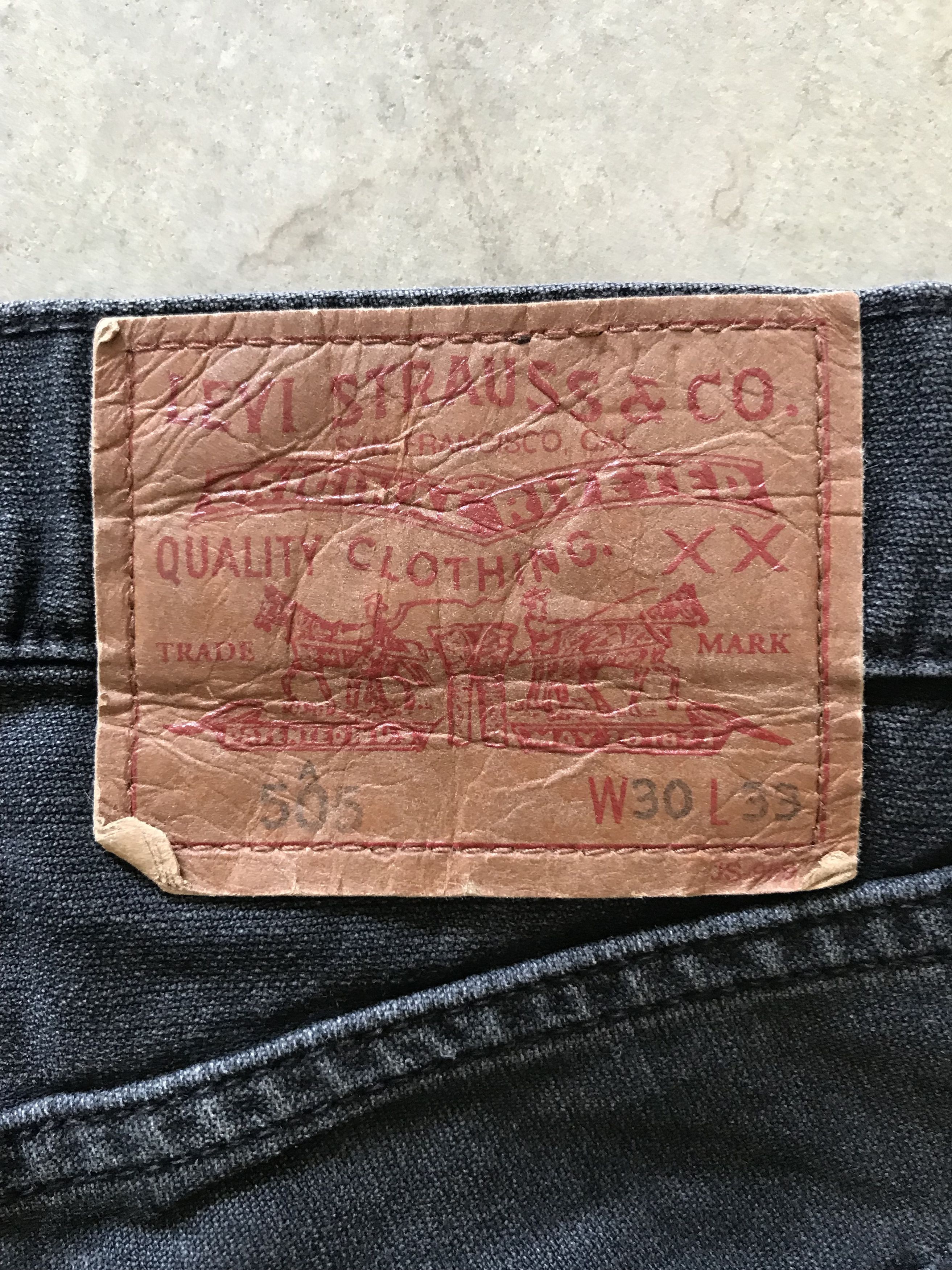 Levi's Levis 505 Very Rare Design Denim Size US 31 - 13 Thumbnail